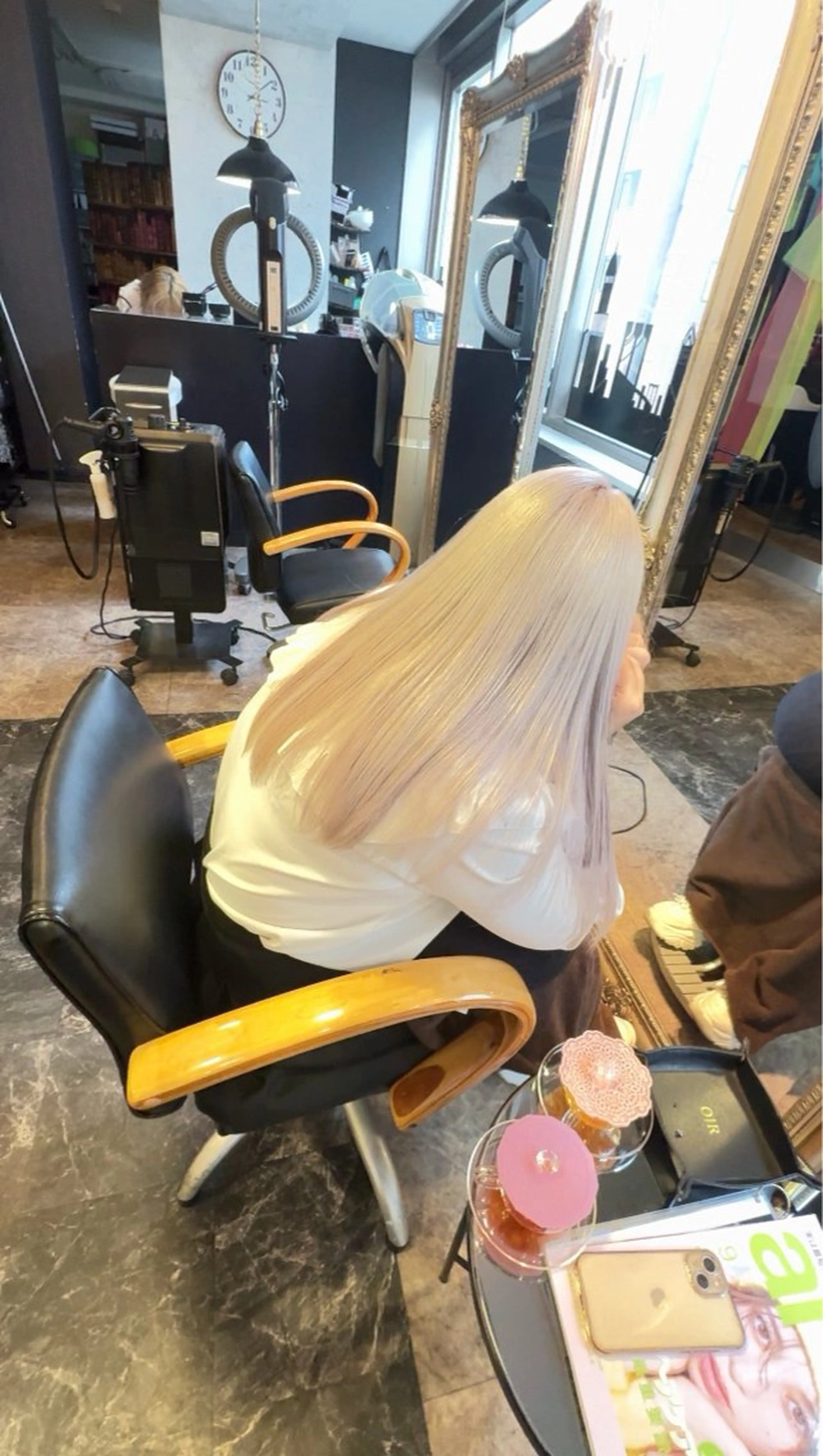 ロング カラー ブリーチ ヘアカラー 店長 ハイトーン× 髪質改善/舘野 涼太のヘアスタイル