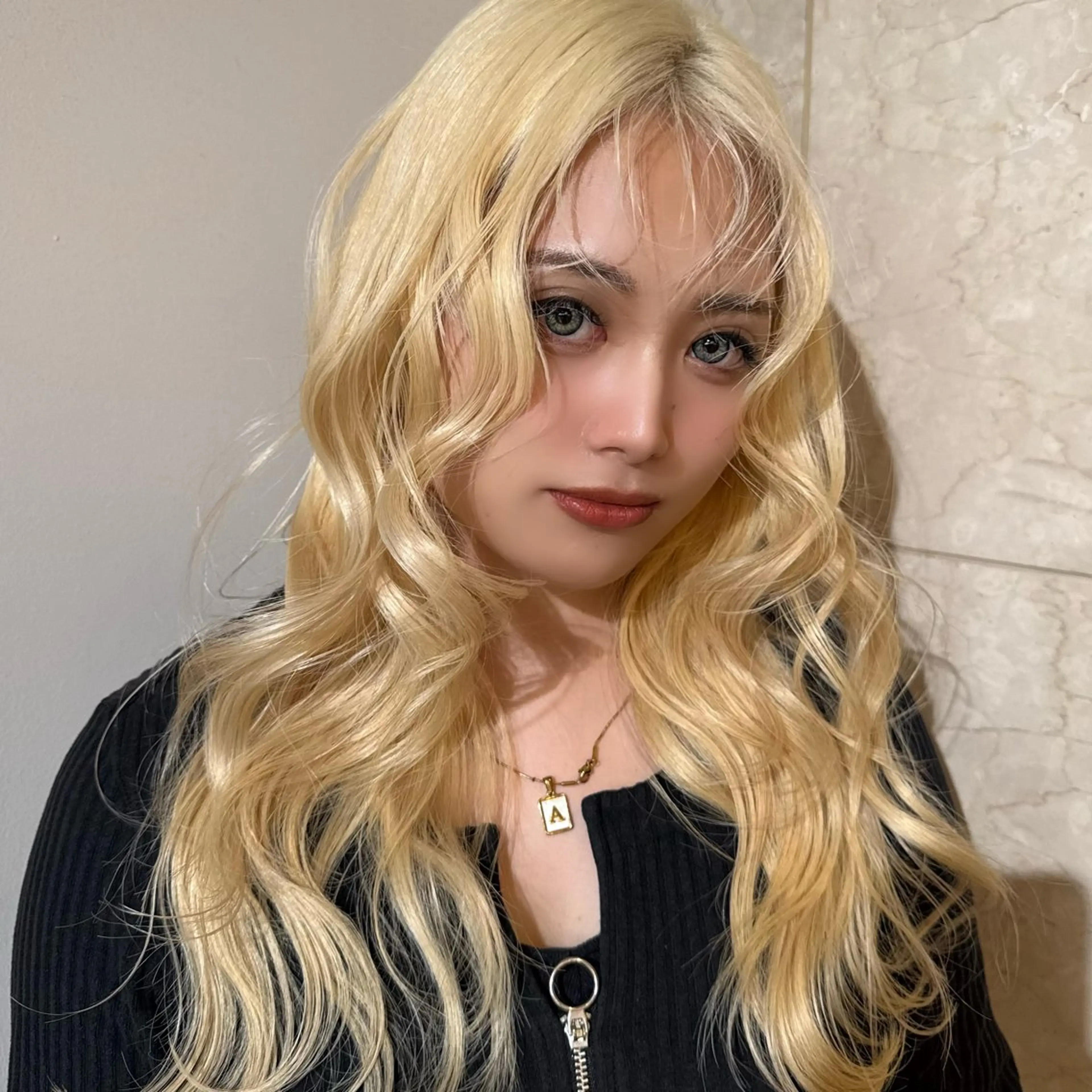 ロング カラー ヘアアレンジ カット ヘアカラー トリートメント 韓国×艶髪 さきのヘアスタイル