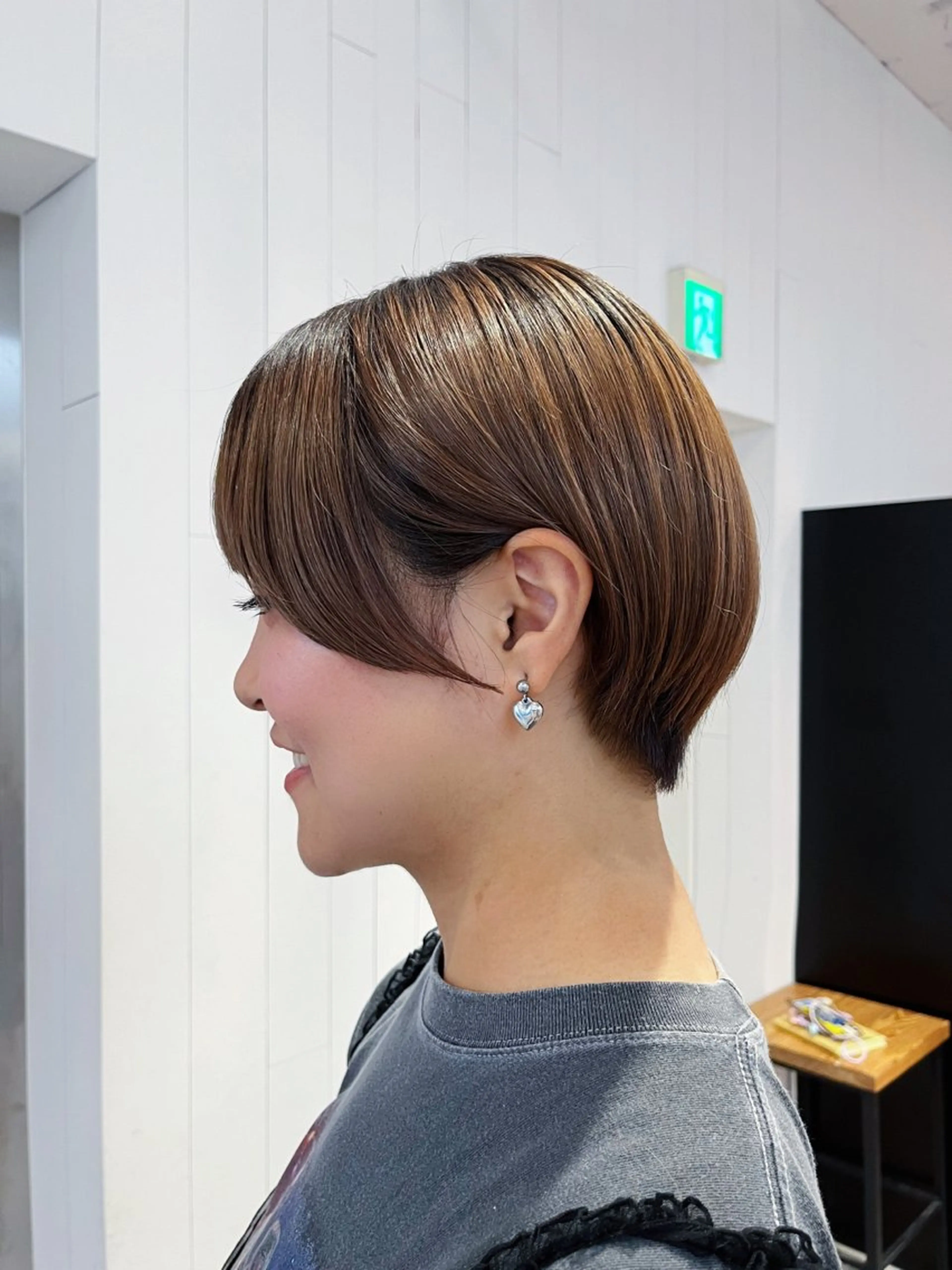 ショート ショートヘア レイヤー/韓国ヘア yunaのヘアスタイル