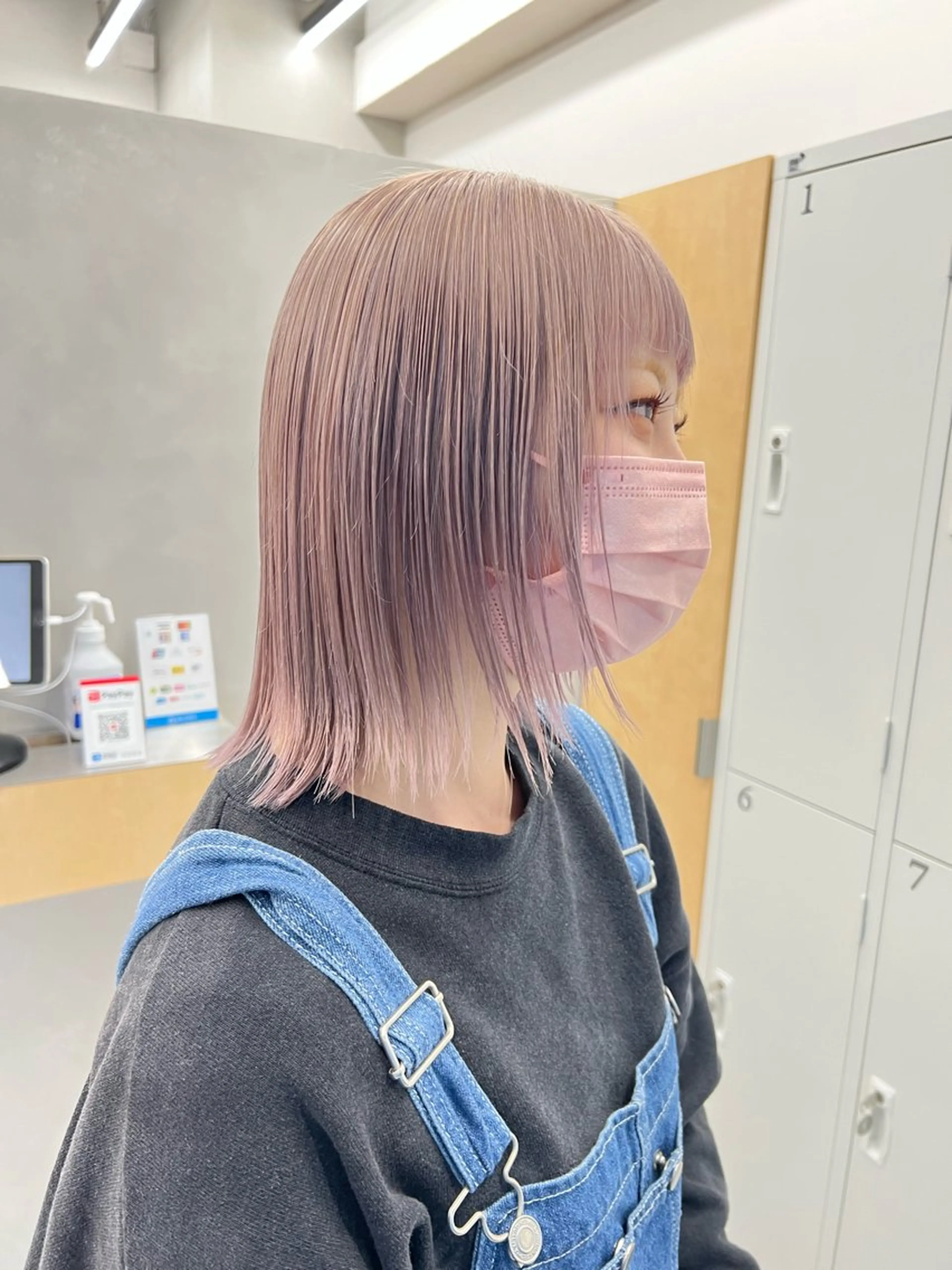 ミディアム 🩷色気可愛い🩷 透明感カラー🩷のヘアスタイル