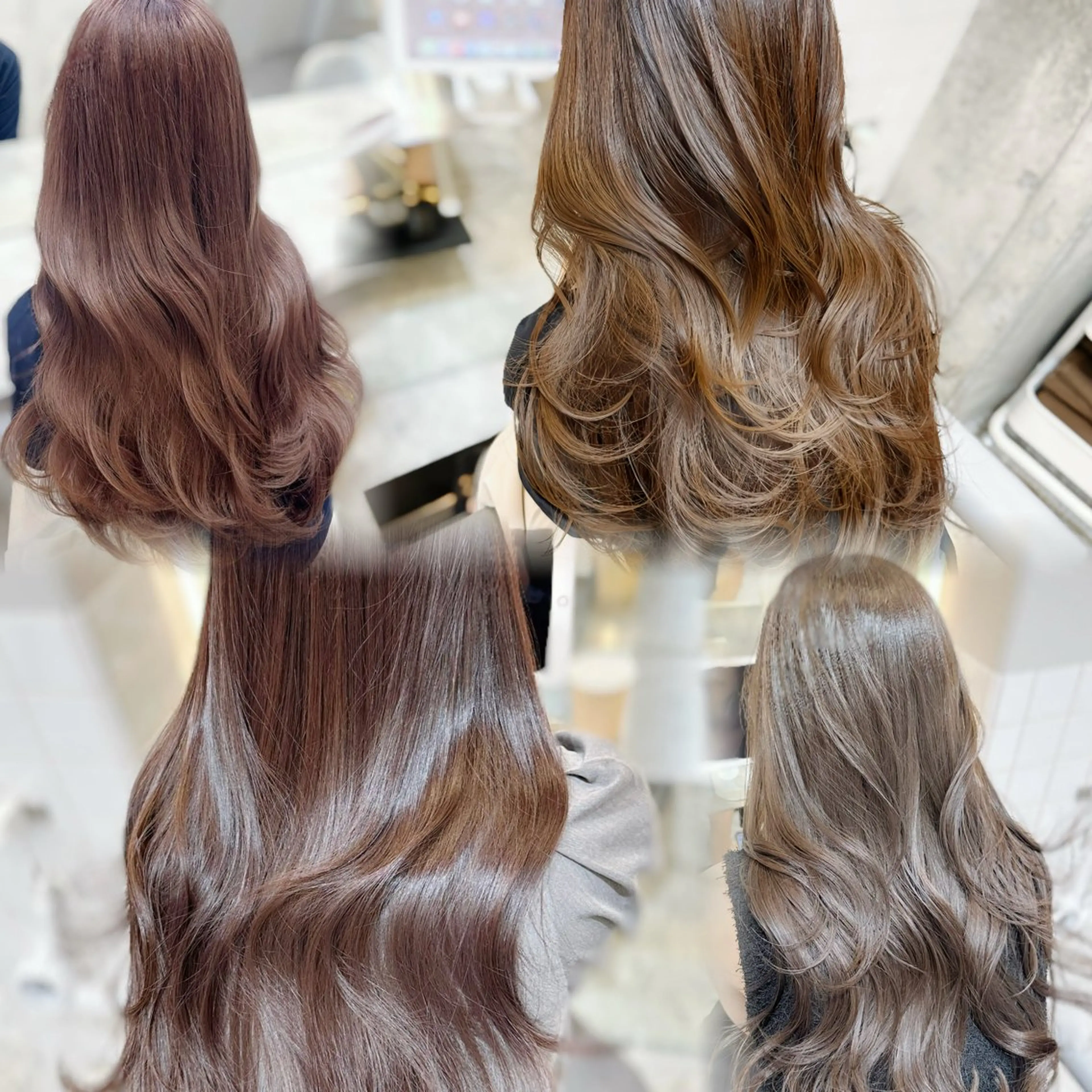 セミロング カラー ヘアカラー トリートメント 新宿/韓国風レイヤー 髪質改善/渋谷直樹のヘアスタイル