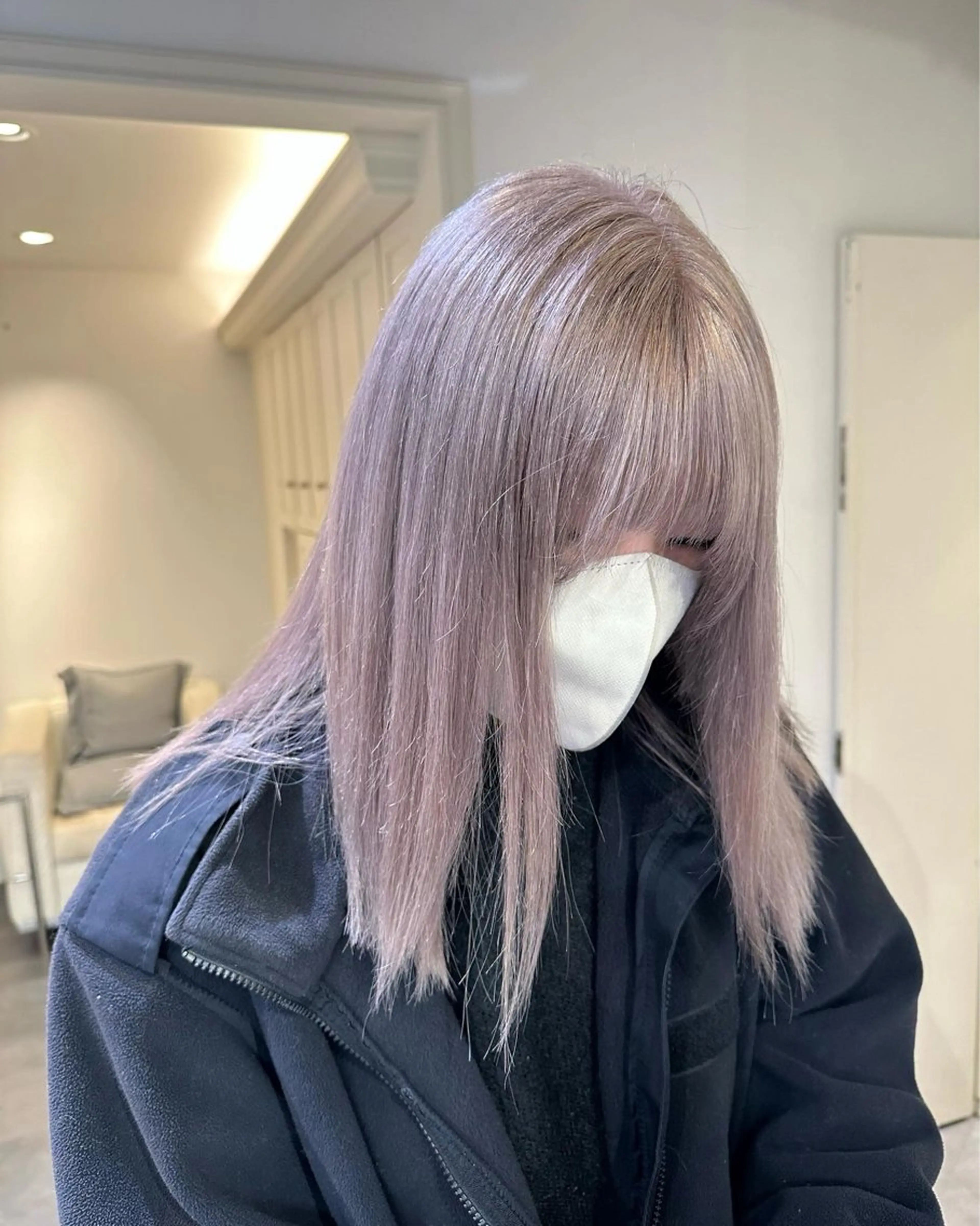 ミディアム カラー 齋藤 瑞樹のヘアスタイル