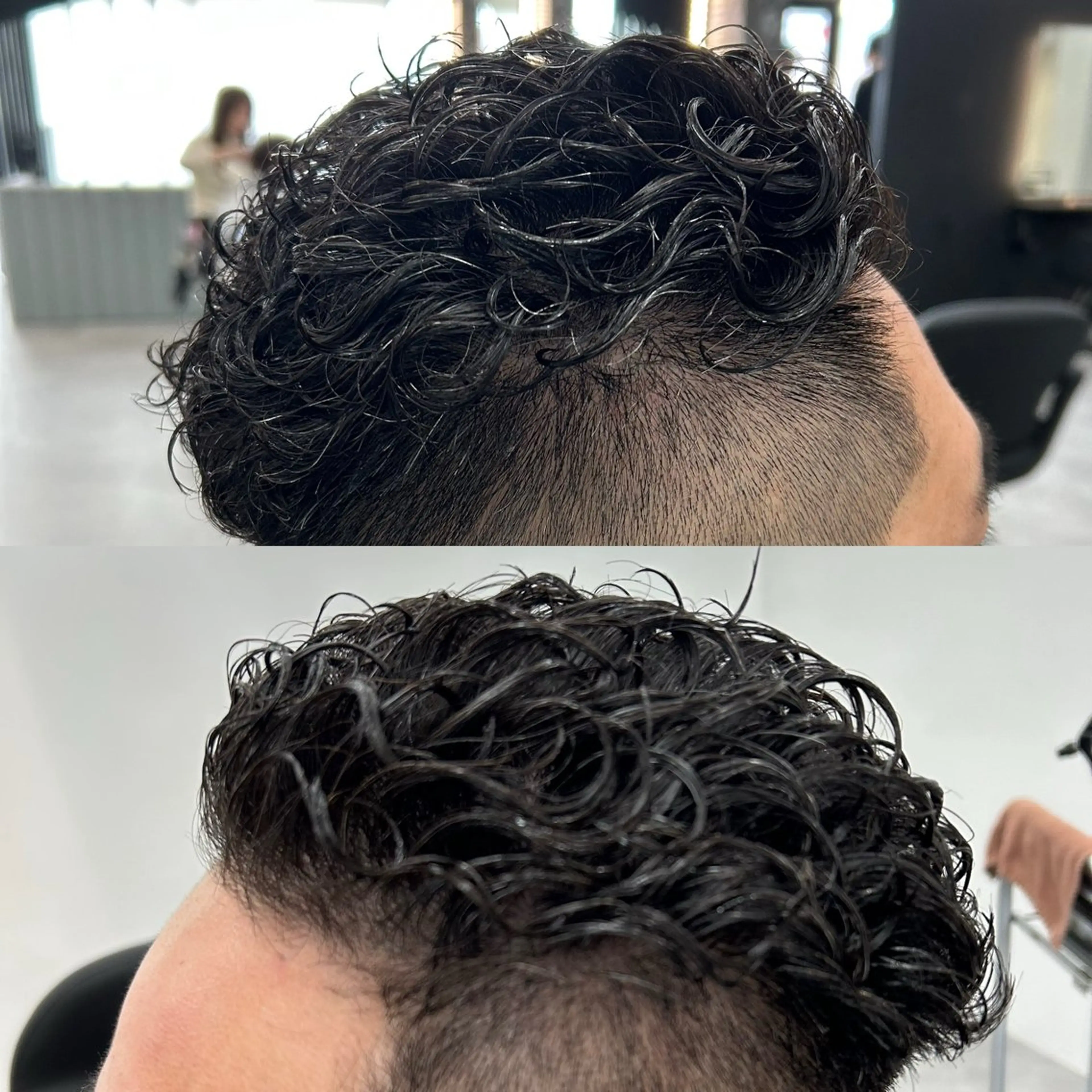 パーマ メンズ フェードカット メンズパーマ スキンフェード 土屋 竣奨のヘアスタイル