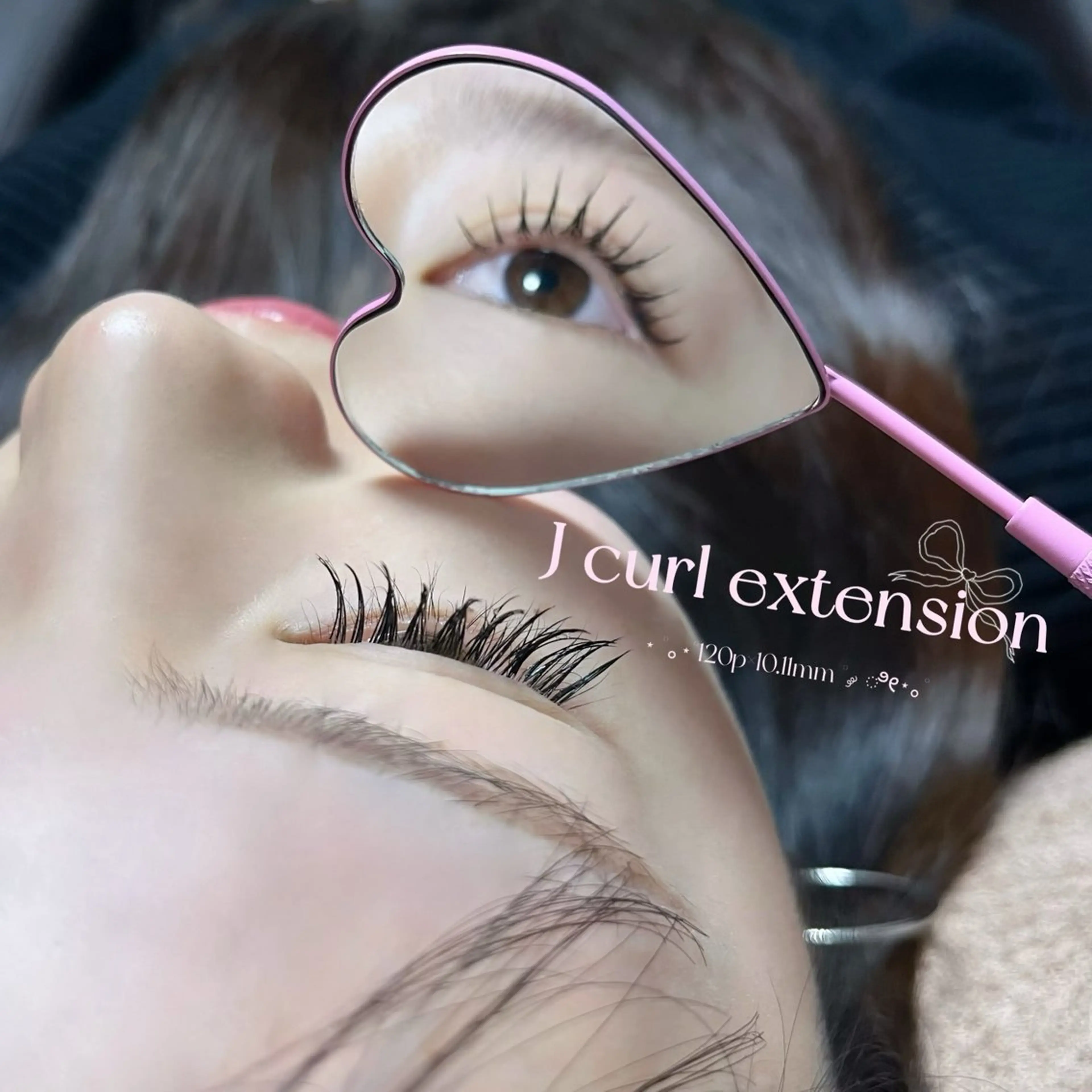 オフなしマツエク練習モデルJ/Cカール100​〜​120本8~13mmの写真