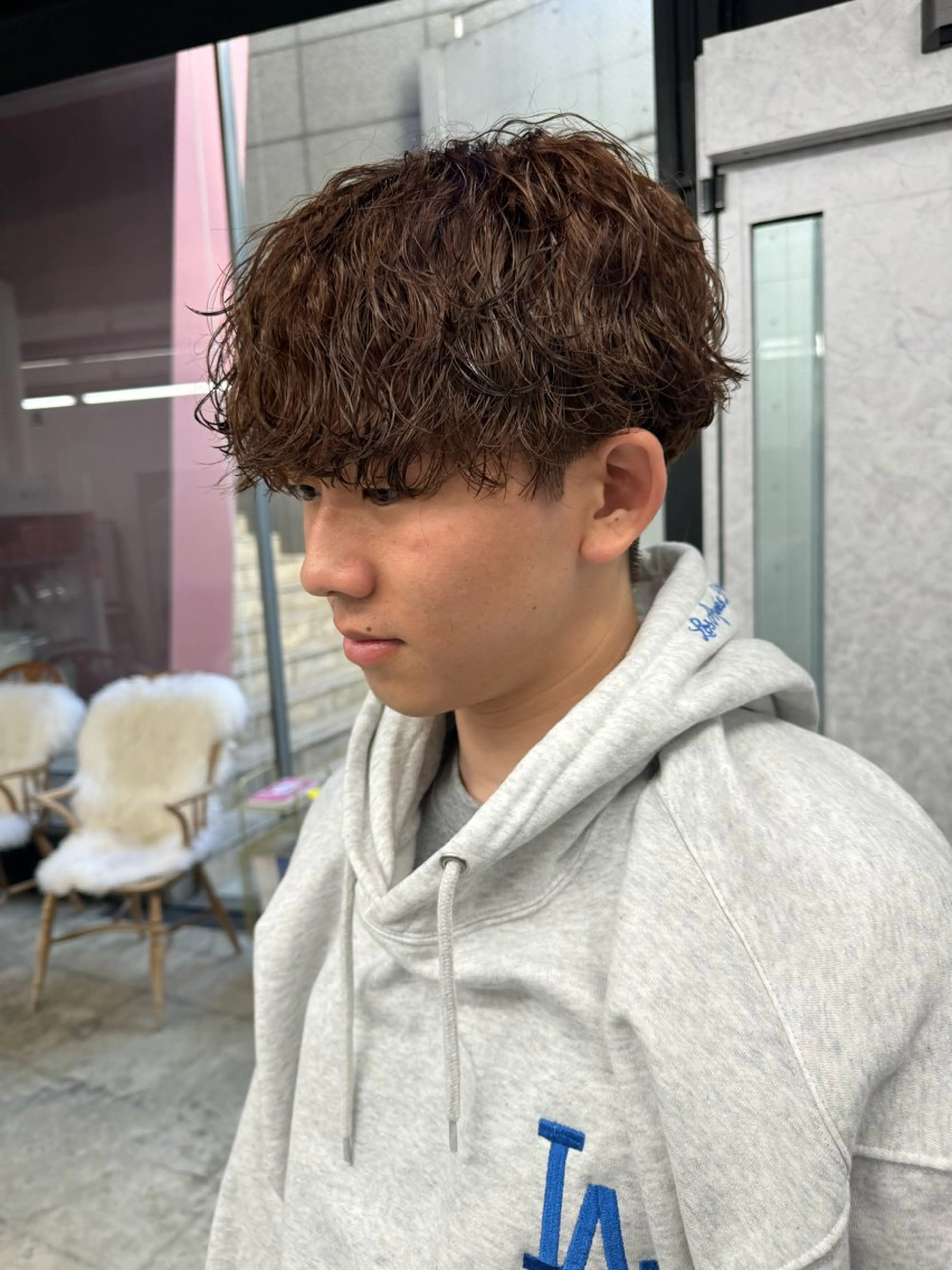 〖流行りパーマ〗メンズカット➕シャドウパーマ(ミニモ学割)の写真