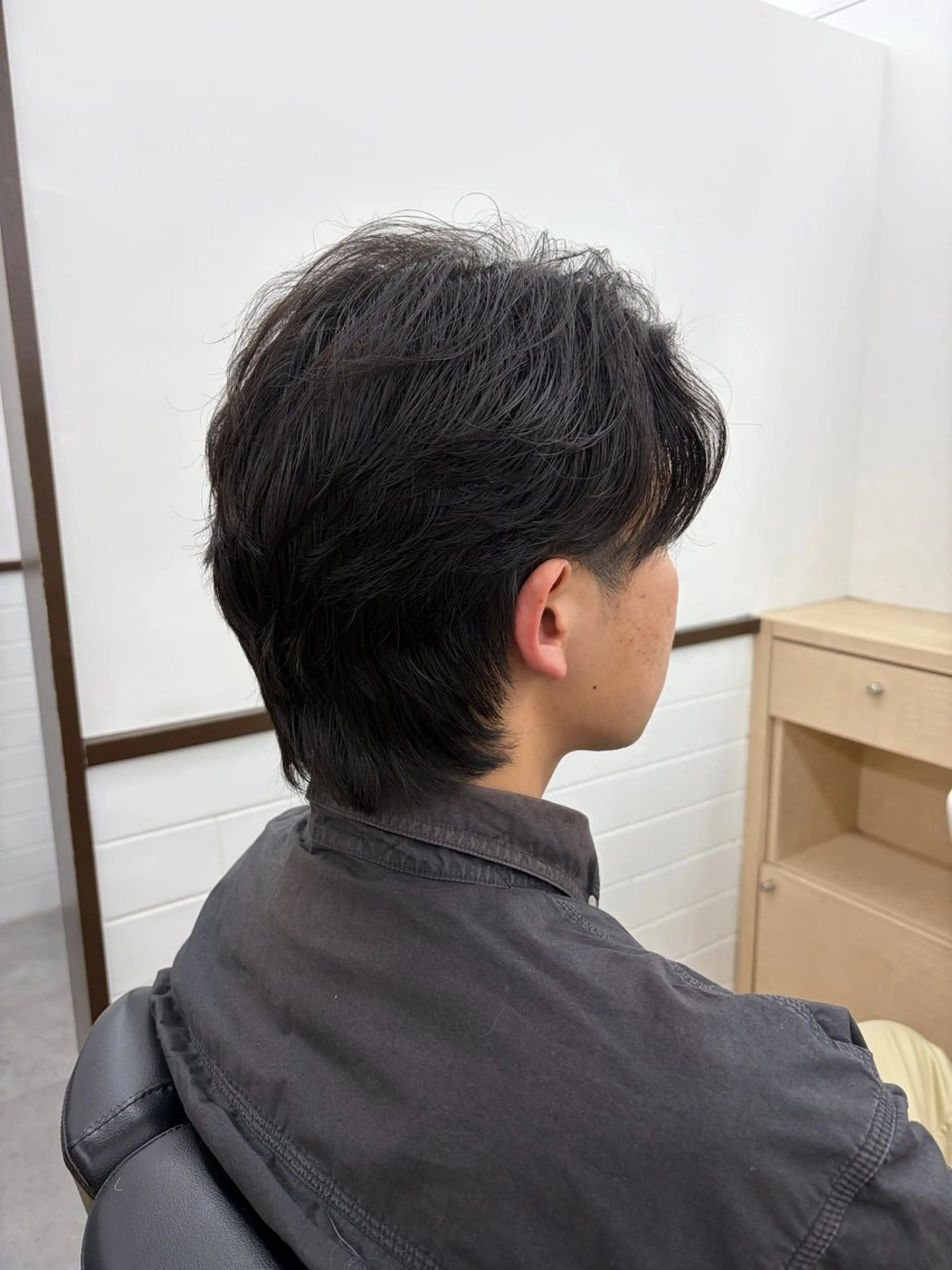 ミディアム パーマ メンズ カット パーマ 松澤 侑哉のヘアスタイル