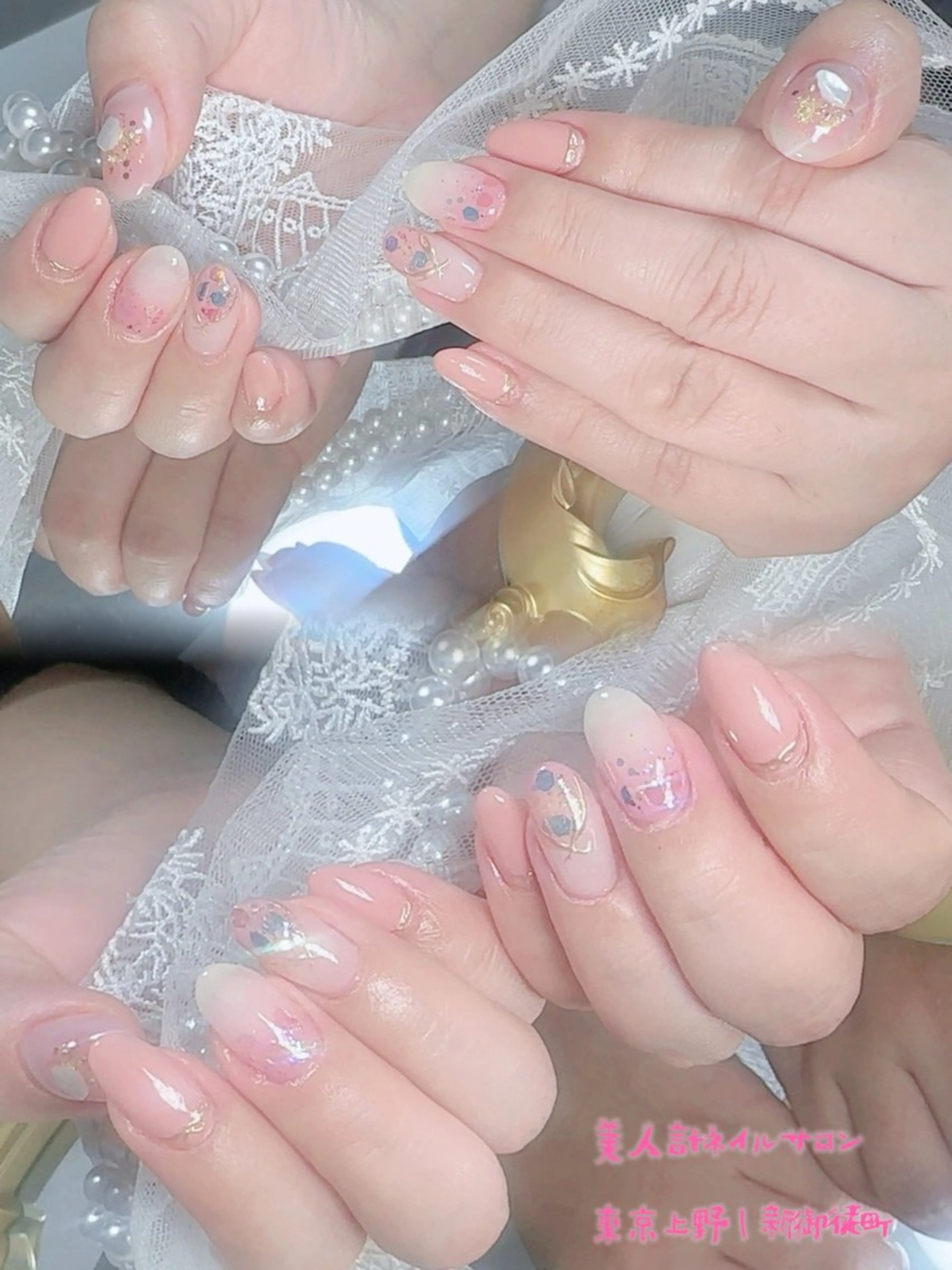 ネイル ホログラムネイル 持ち込み ハンドネイル 中山 美月のネイルデザイン