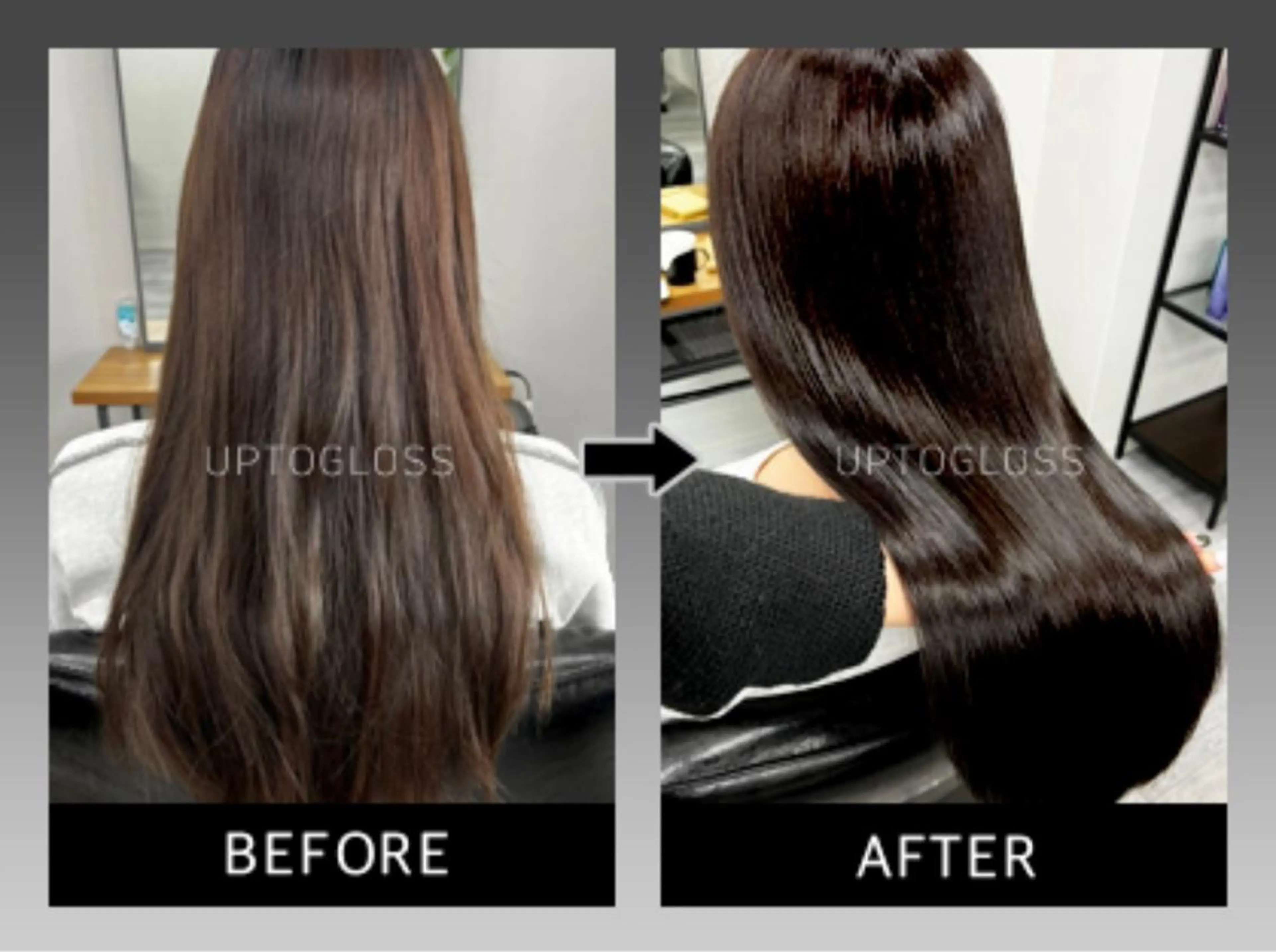 髪質改善高濃度水素トリートメントUPTOGLOSS+外側水素とのダブルTR＋仕上げの写真