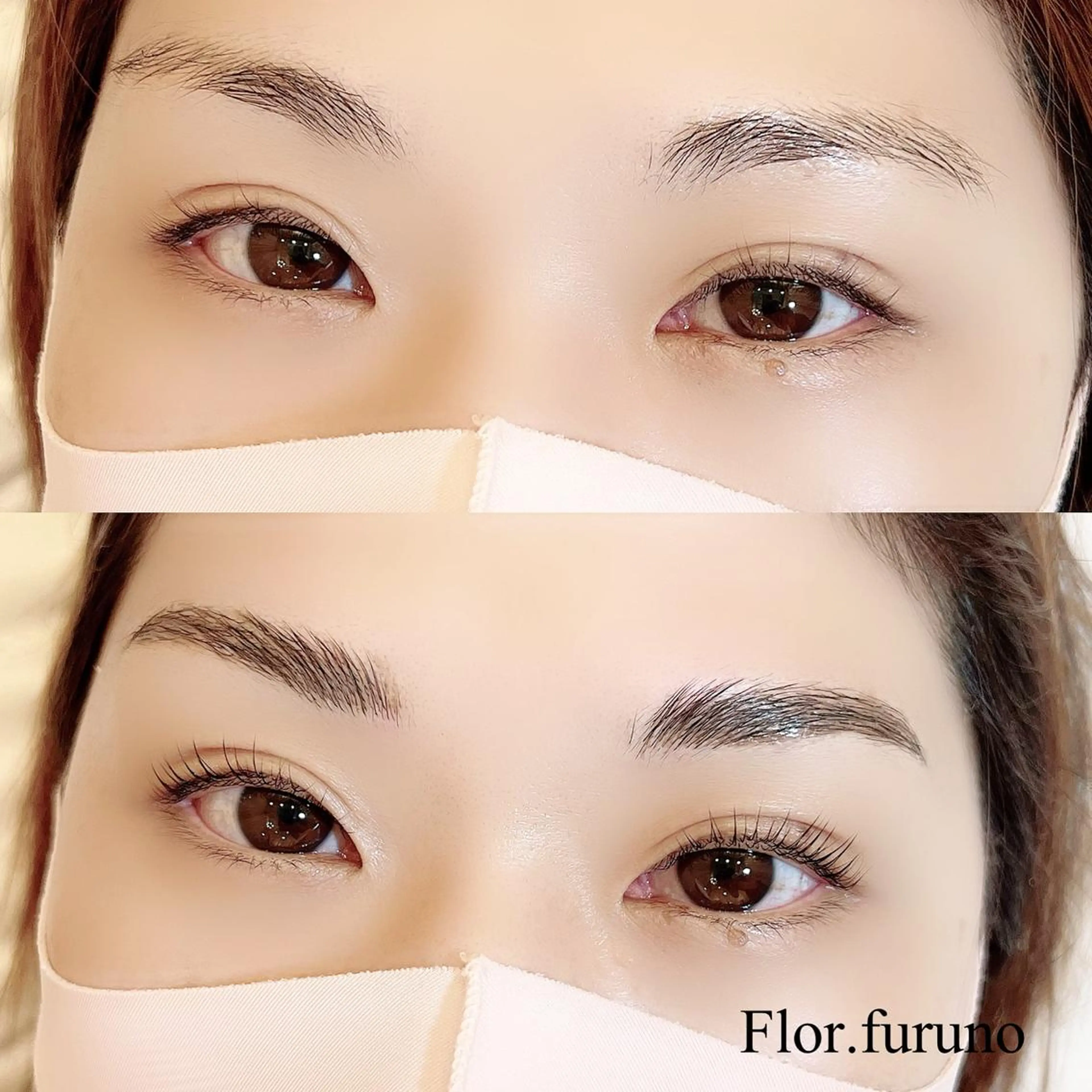マツエク・マツパ アイブロウ ハリウッドブロウリフト パリジェンヌラッシュリフト Flor上大岡 ＊フルノ リナ＊のマツエク・マツパデザイン