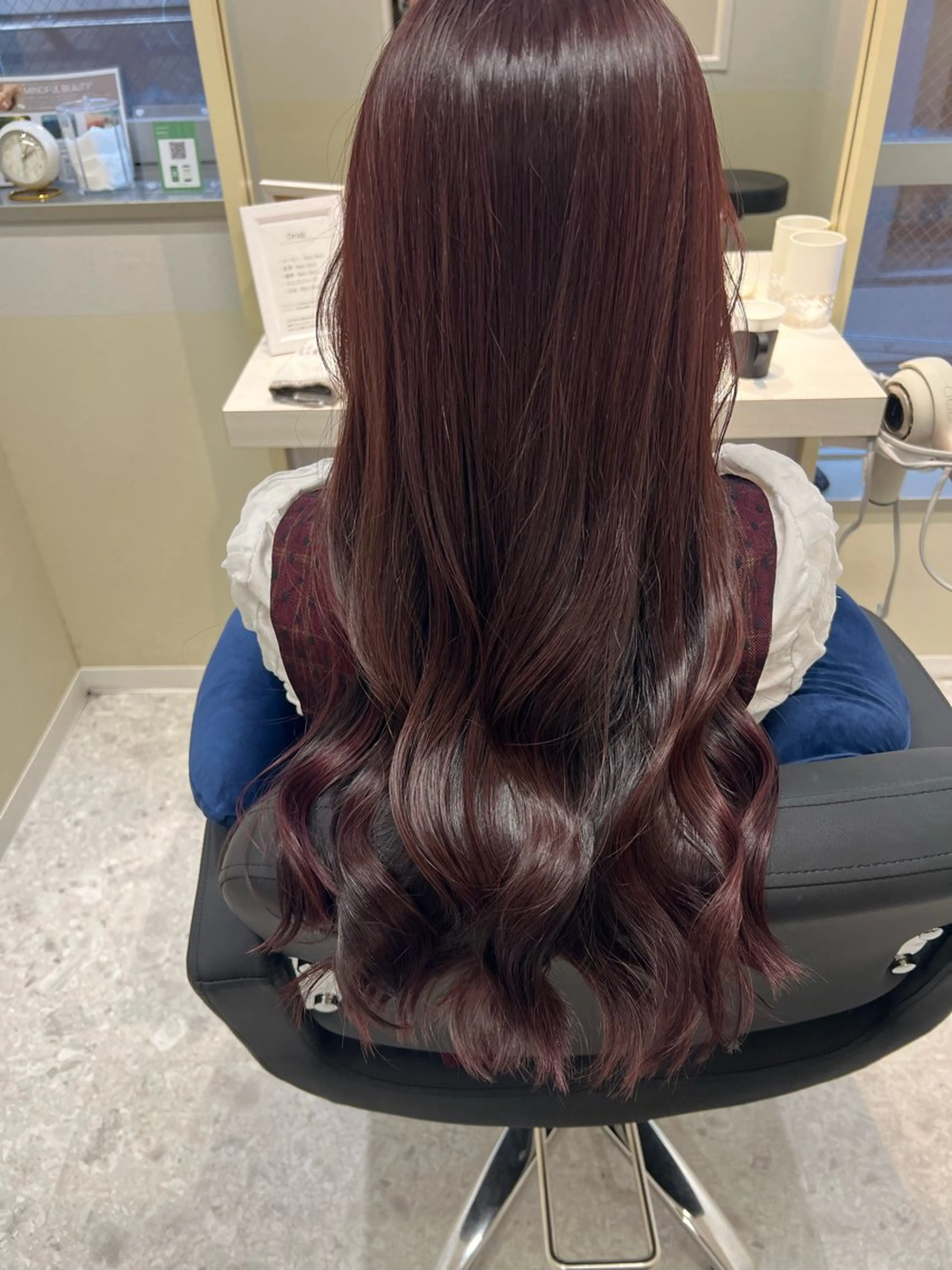 ロング カラー ピンクカラー カット ヘアカラー トリートメント 半個室サロン/透明感 /艶髪♡岸上 温♡のヘアスタイル