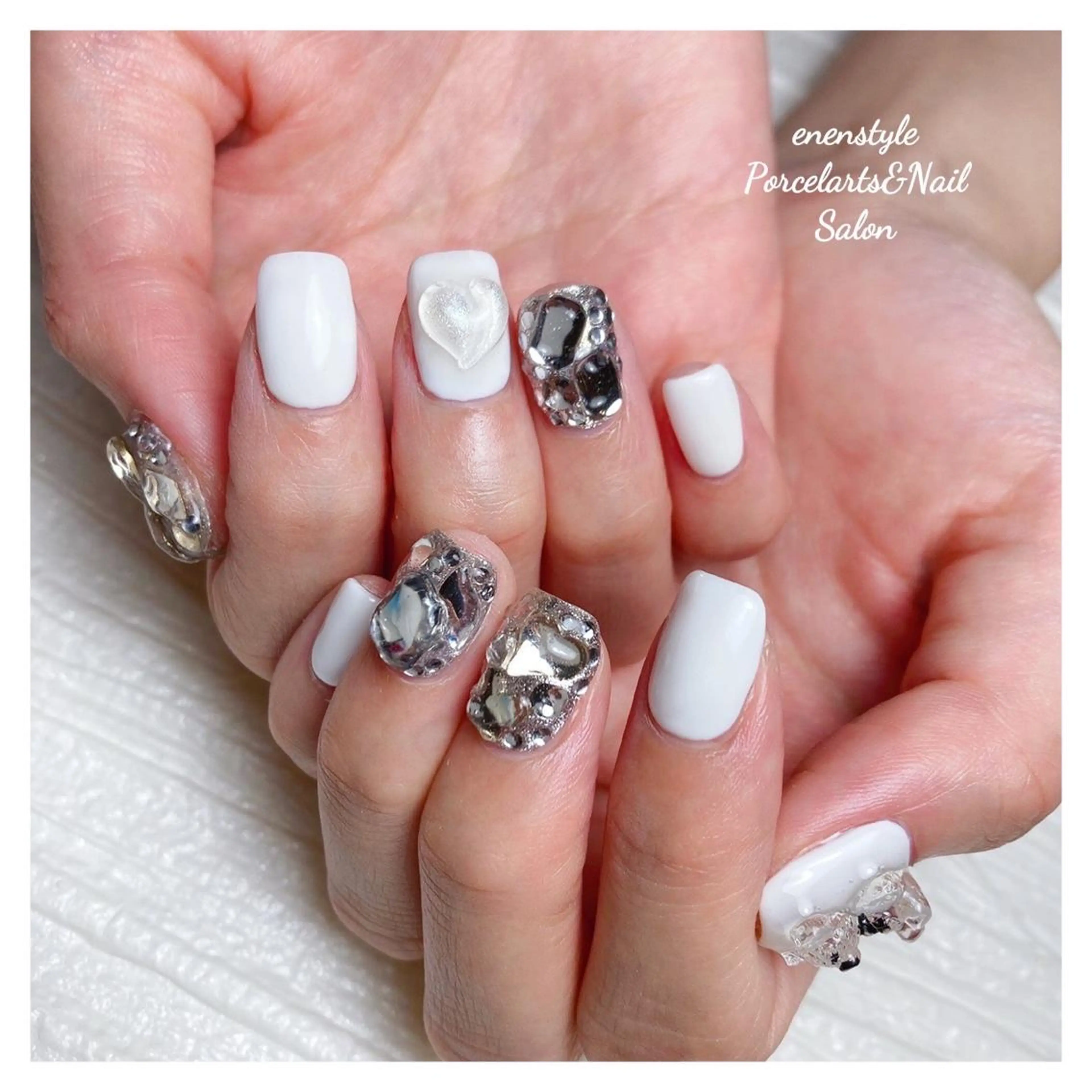ミディアム ネイル 👑enen style👑のネイルデザイン
