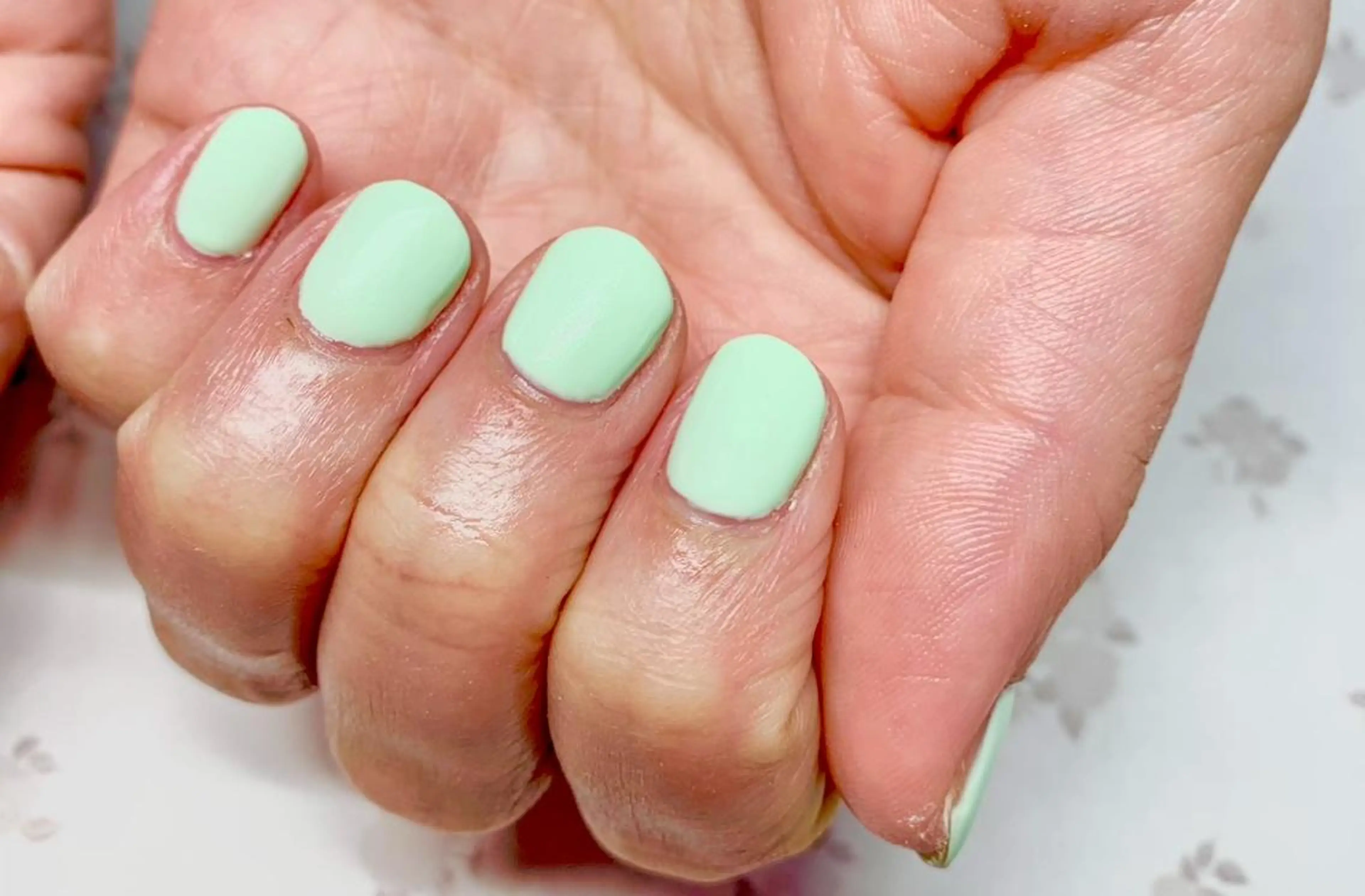 ネイル ワンカラーネイル ぷっくりネイル ハンドネイル x.1.0.nail ♡Cのネイルデザイン