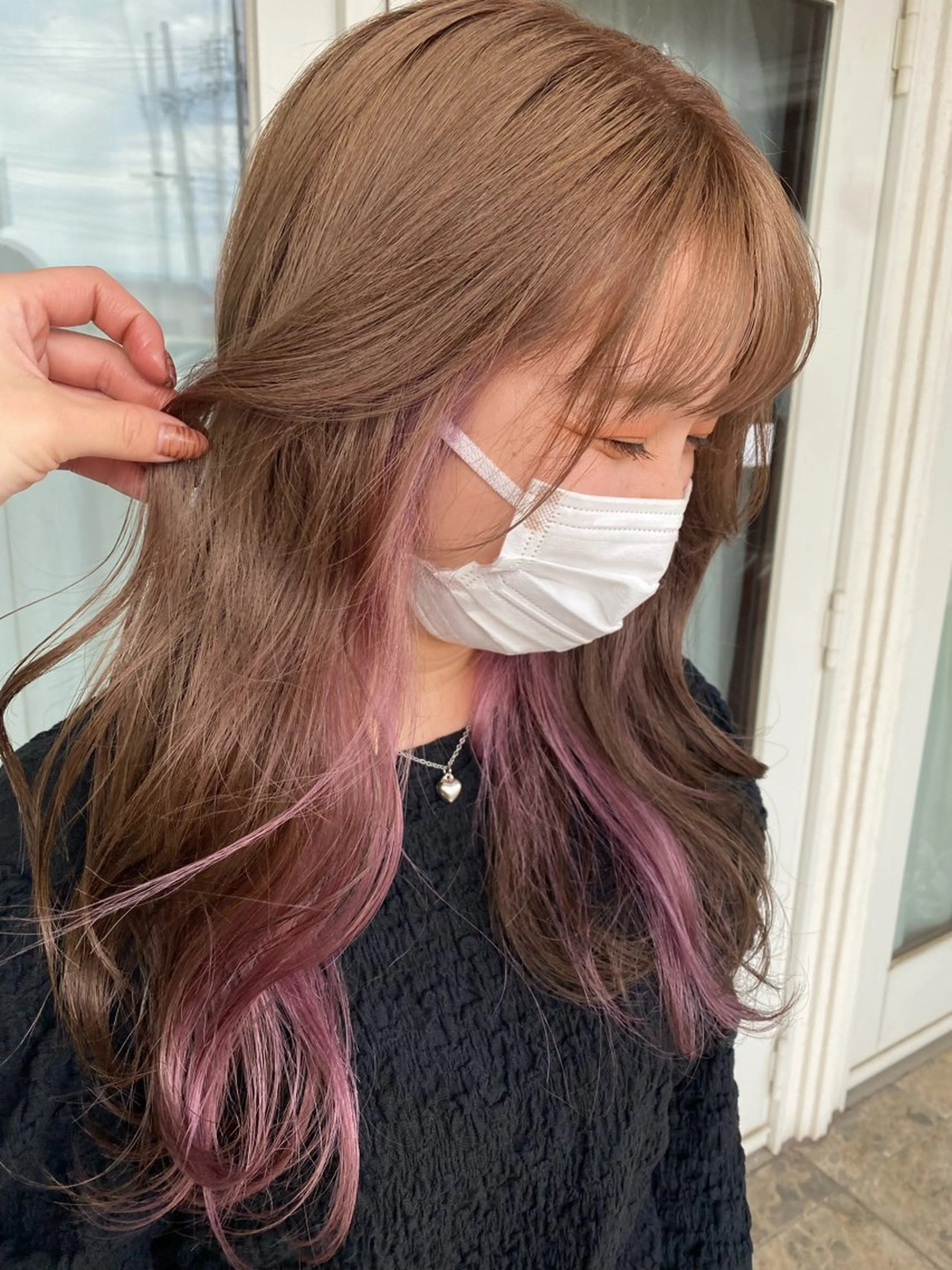 ロング カラー インナーカラー 🫧赤み消し＊艶髪 nanami🫧のヘアスタイル