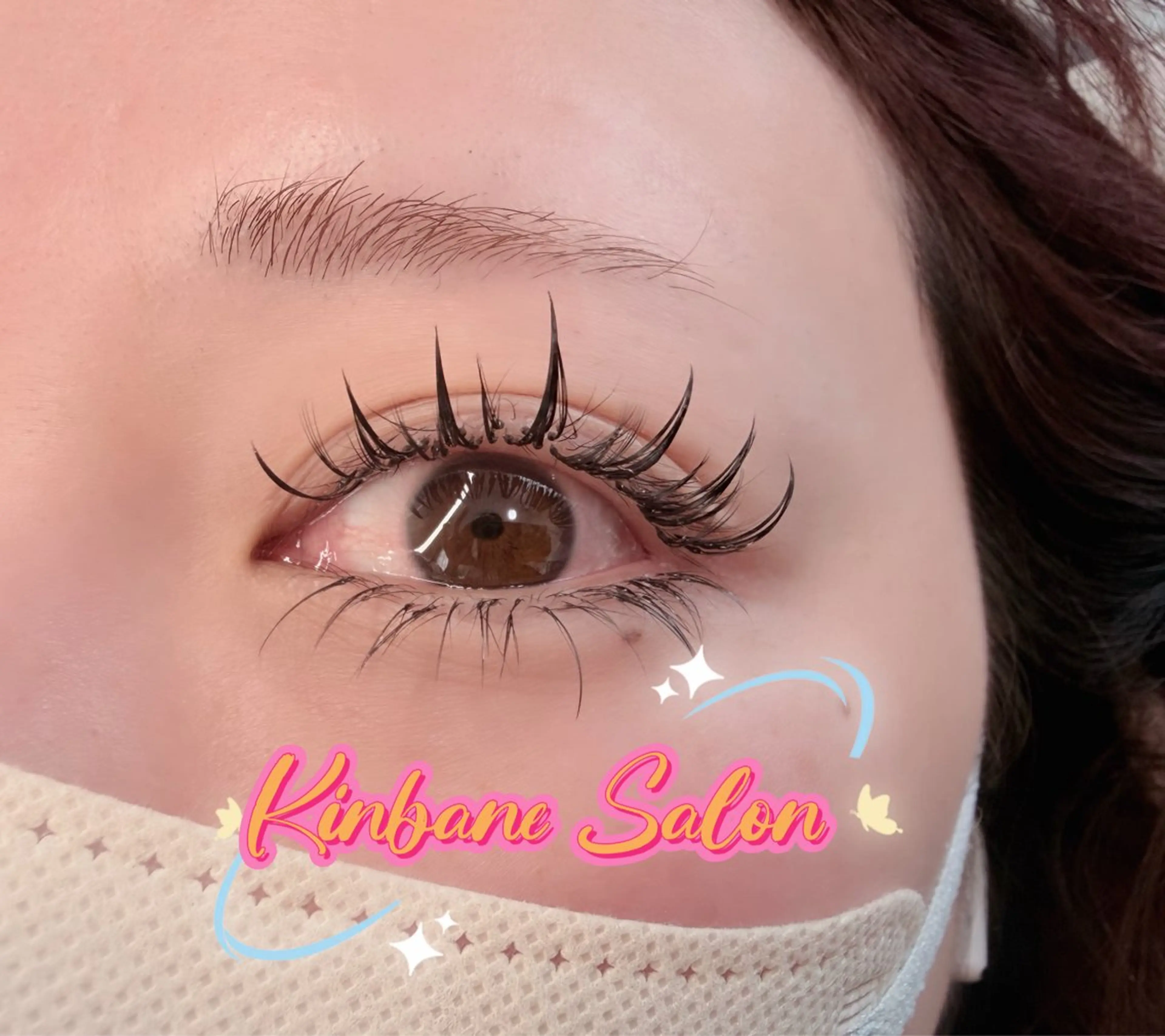 マツエク・マツパ 韓国風マツエク パリジェンヌラッシュリフト まつげパーマ 下まつげエクステ 一重×まつ毛パーマ マツエク キンバネ・サロン 高田馬場店のマツエク・マツパデザイン