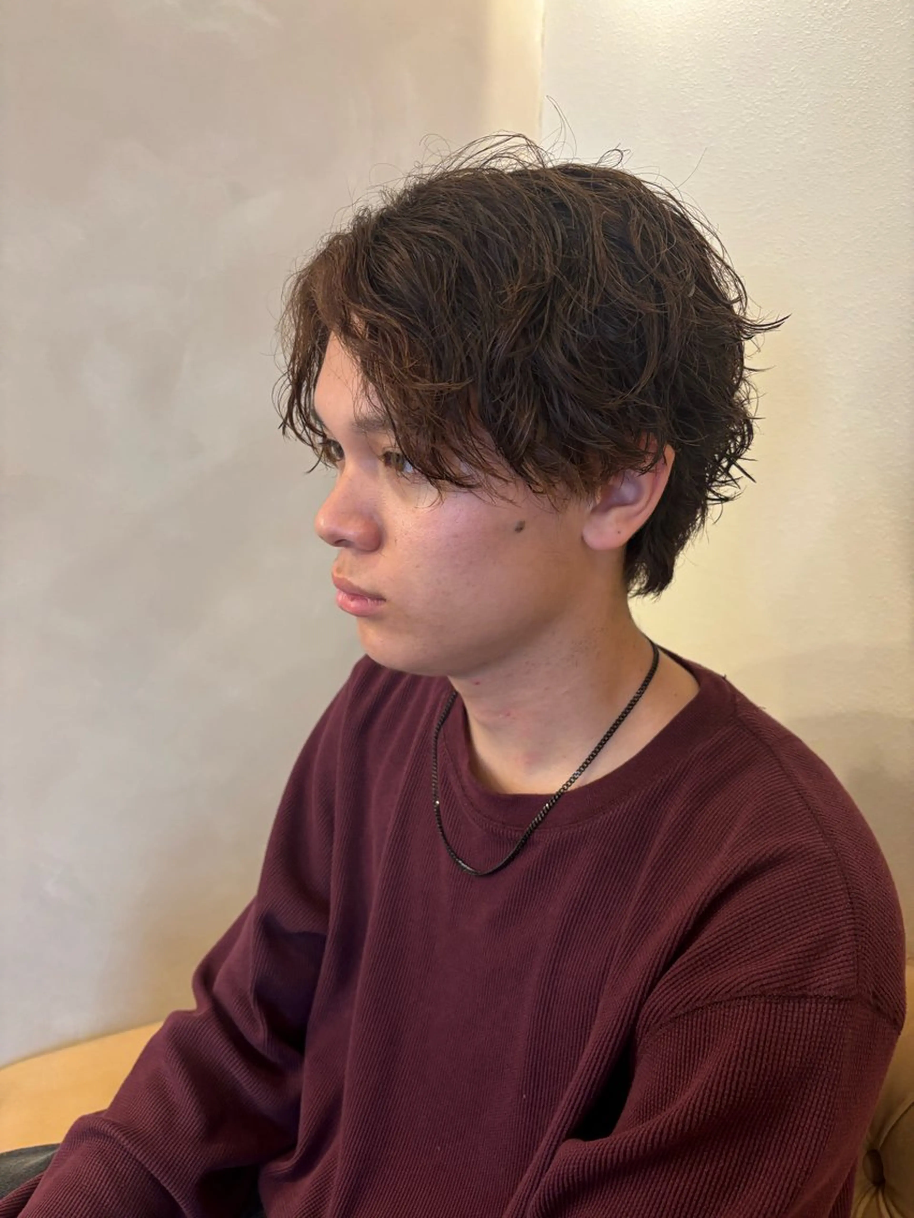 パーマ メンズ メンズパーマ ツイストスパイラルパーマ スパイラルパーマ シンバヒナノ/パーマ レイヤー/髪質改善のヘアスタイル