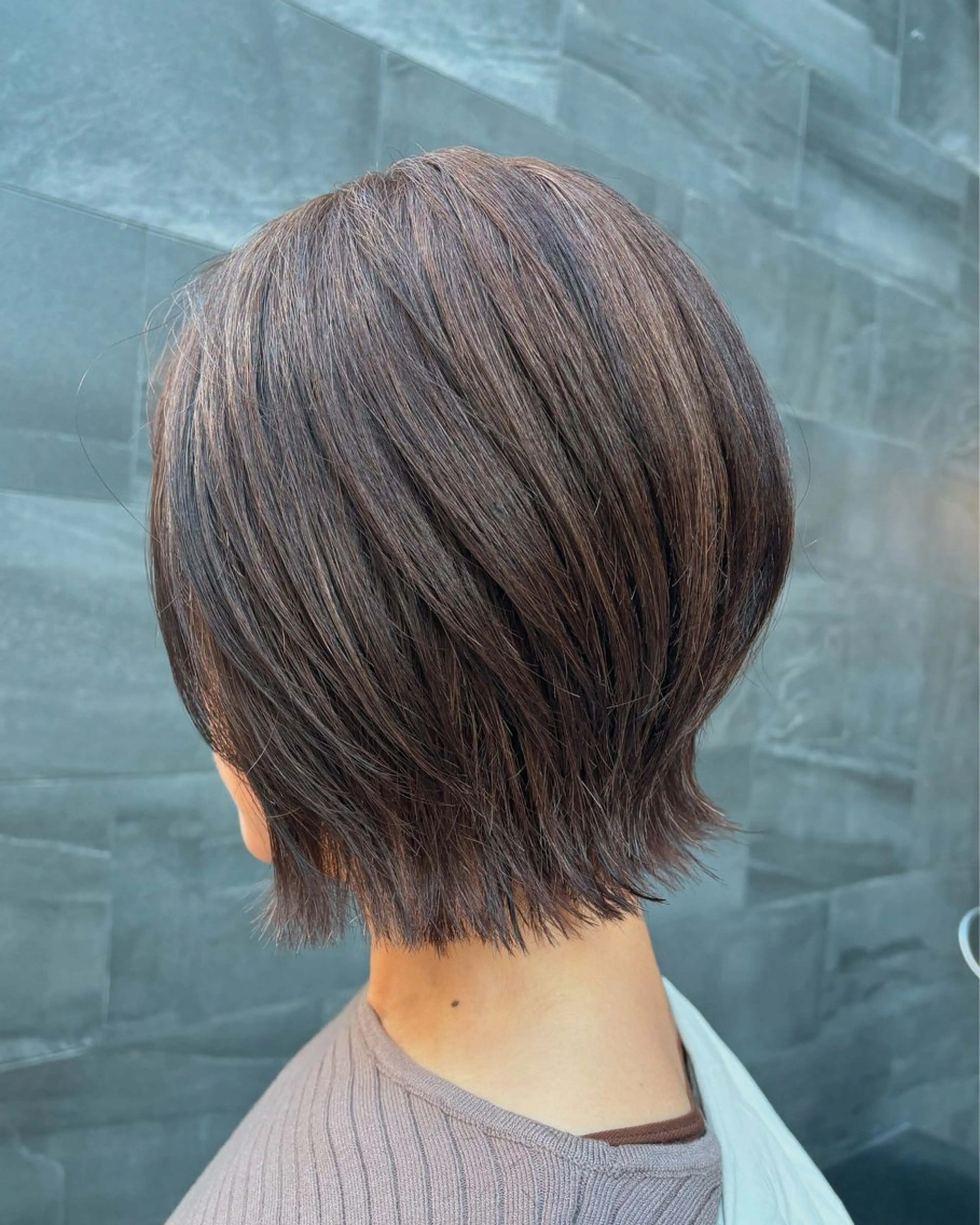 ショート ショートレイヤー レイヤーカット ショートヘア .sayo/ 心斎橋のヘアスタイル