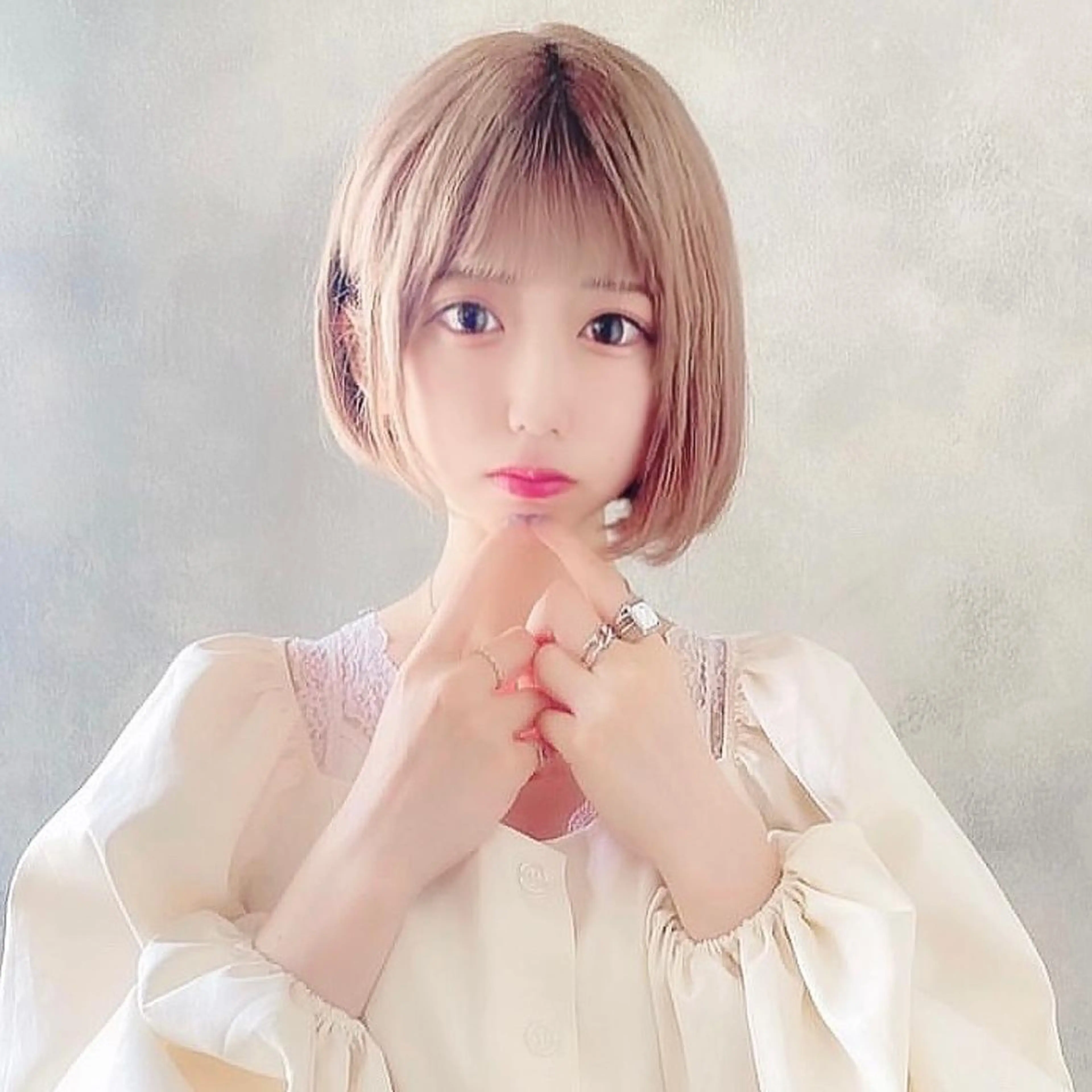 ミディアム カラー ボブ ✨️美髪矯正×似合わ せ艶カラー✨藤田透のヘアスタイル