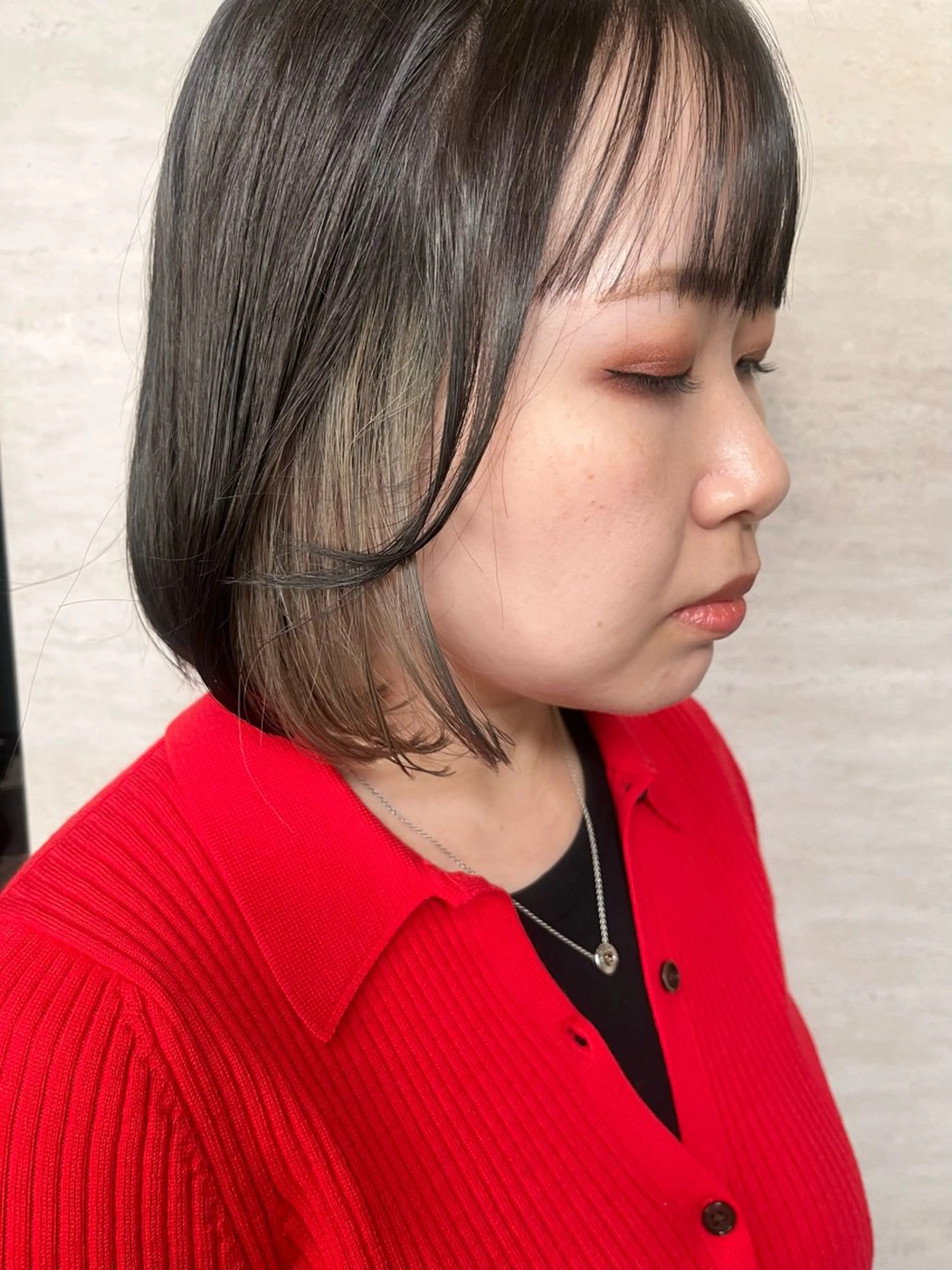 ミディアム カラー ヘアカラー 駅チカ【ali'i】 アリイ花崎友美☘のヘアスタイル