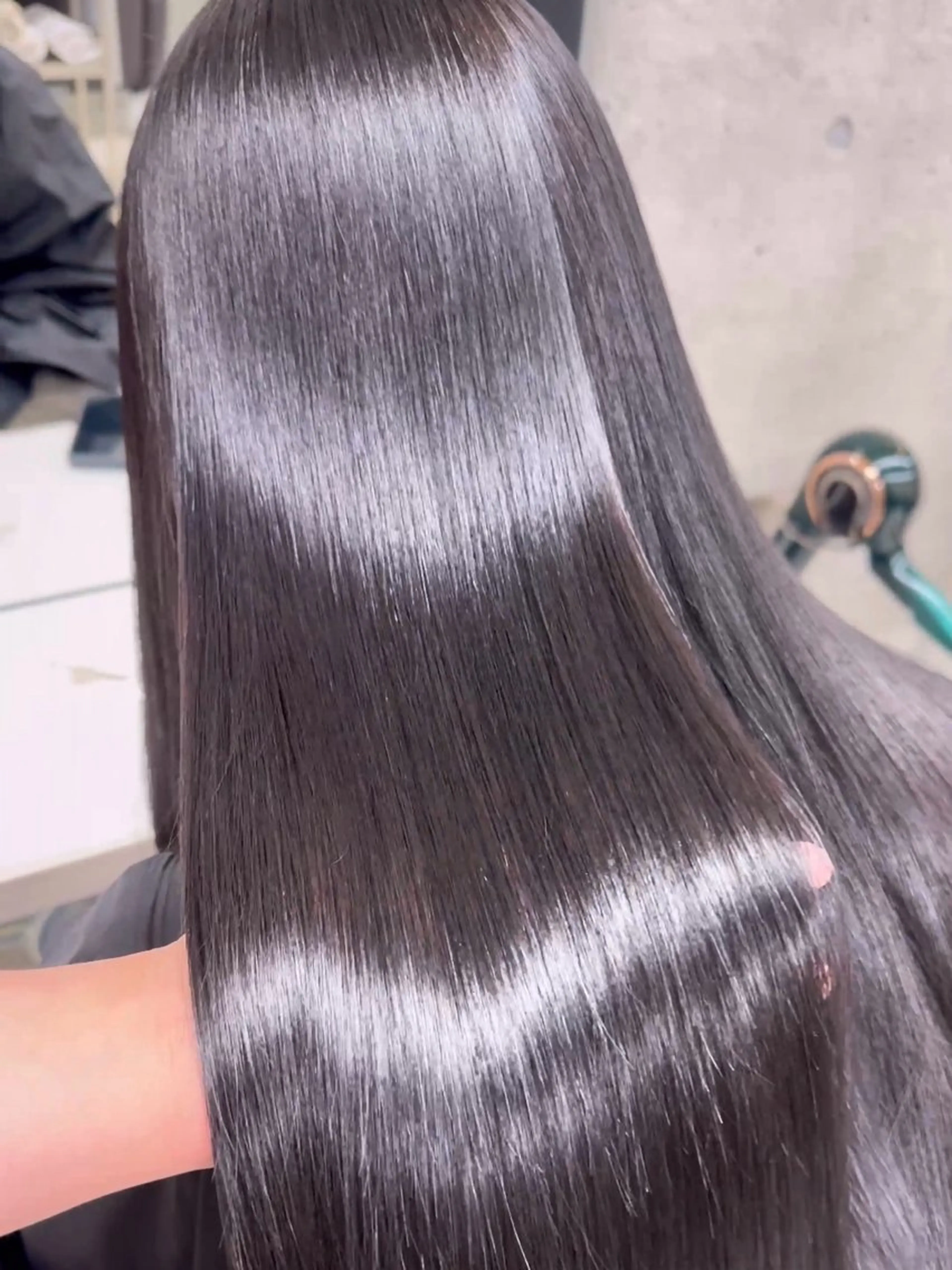 ロング 縮毛矯正 うる艶ヘア♡韓国好き 透明感　shotaのヘアスタイル