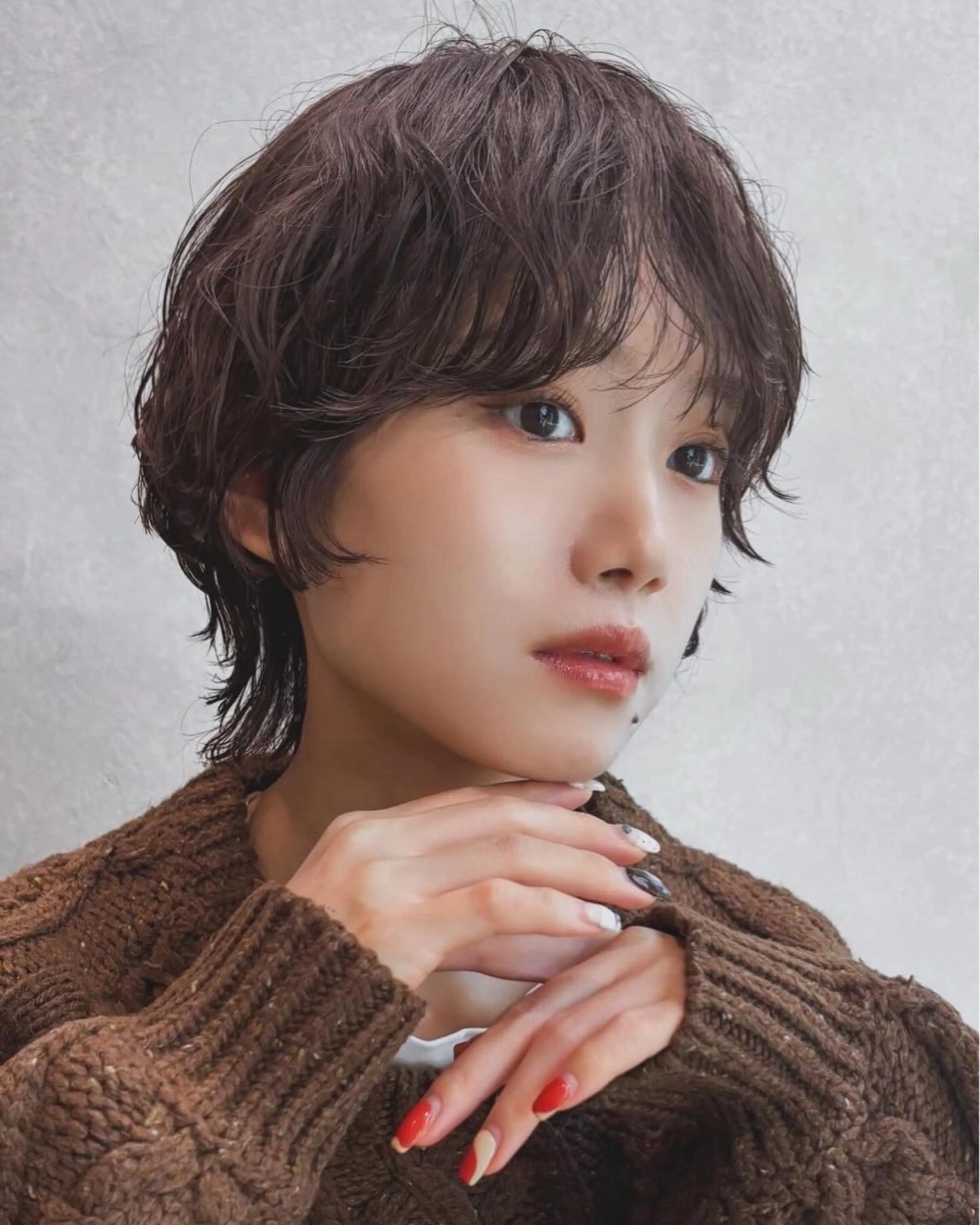 ショート パーマ カット パーマ 渡邊 百咲のヘアスタイル