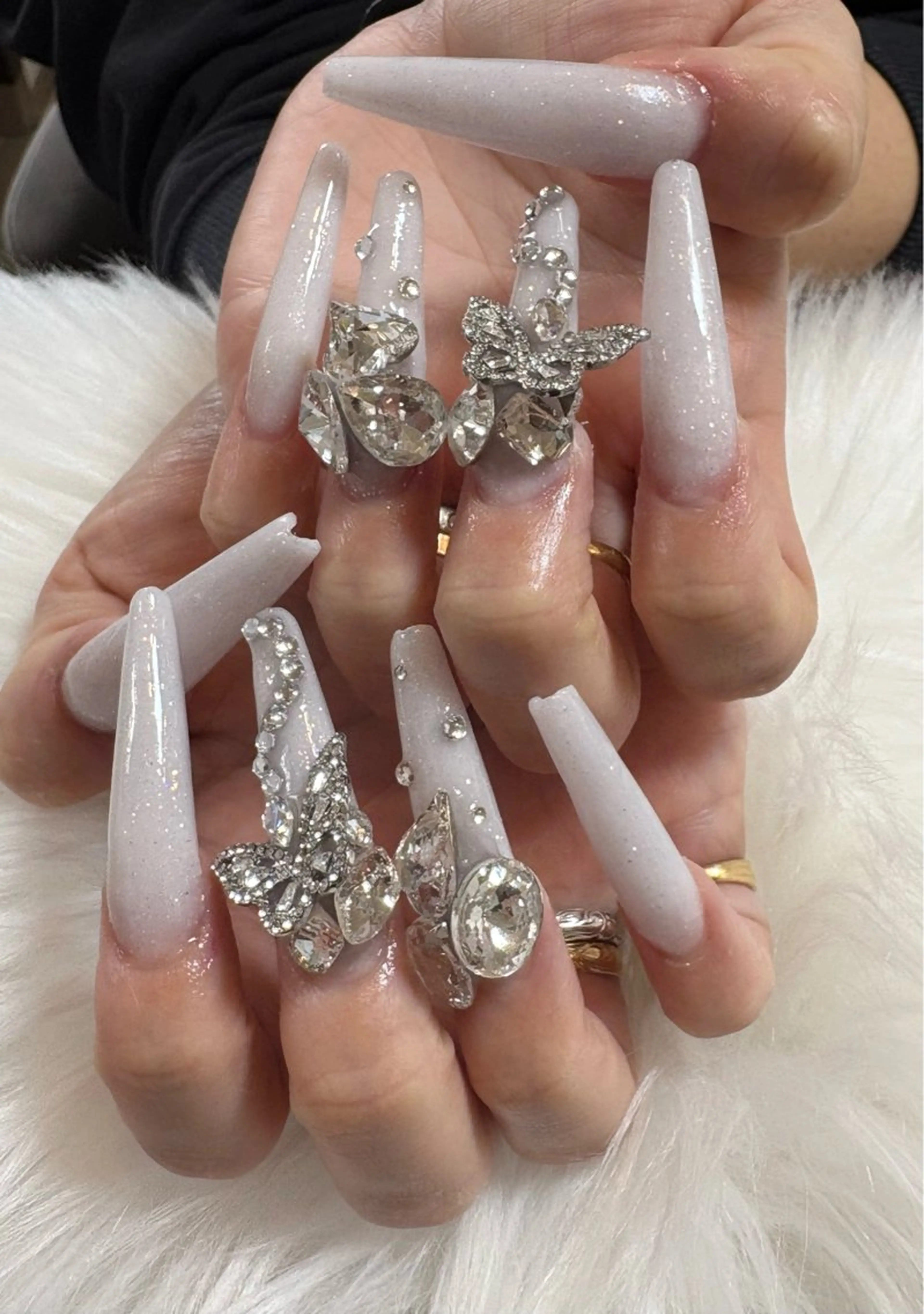 ネイル ロングネイル スカルプネイル おうちサロン by maururuのネイルデザイン