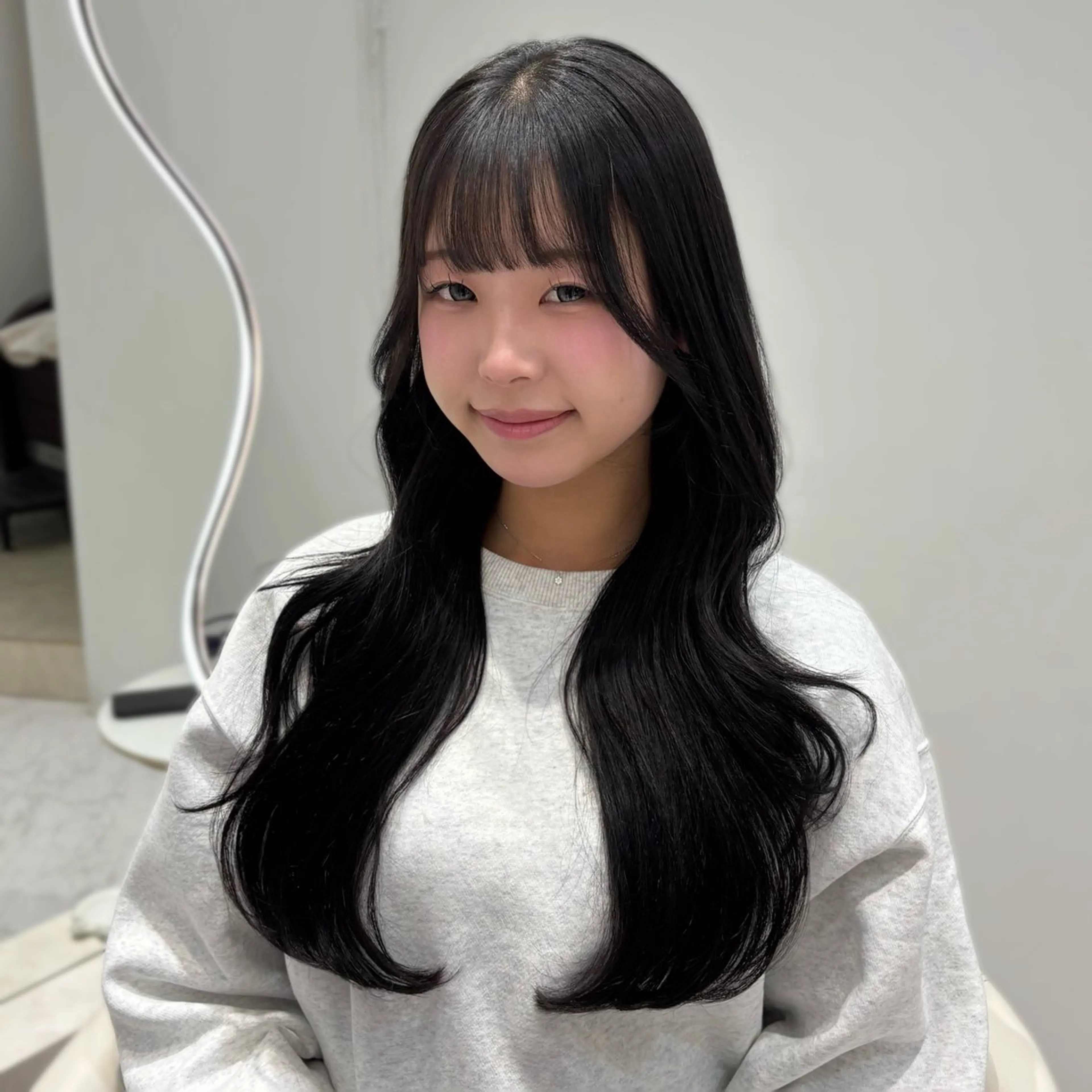 ロング くびれヘア ハイレイヤー 韓国風ヘア レイヤーカット 後藤 瑠菜のヘアスタイル