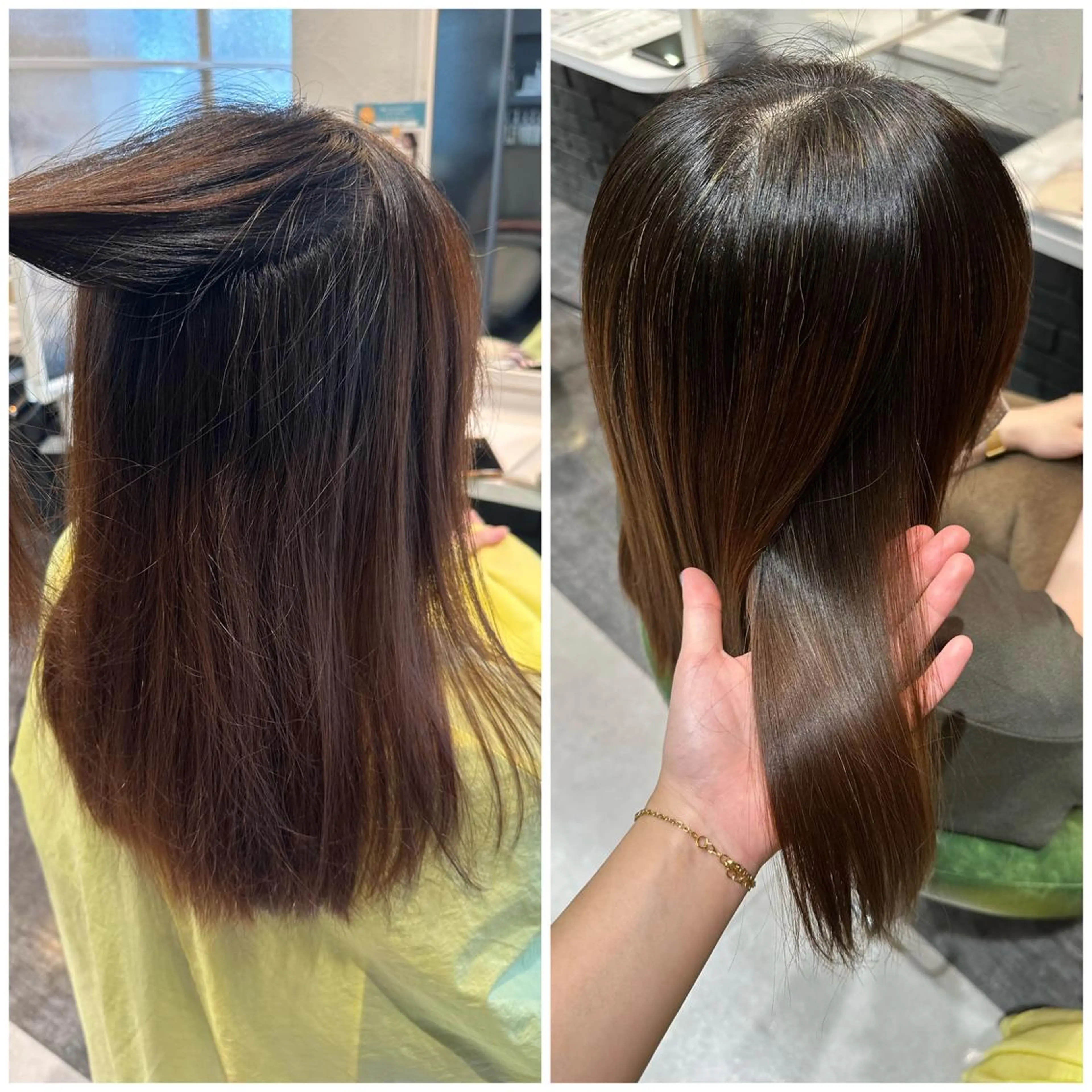 ミディアム 縮毛矯正 TELAHAIR成田 マネージャー吉野美羽のヘアスタイル