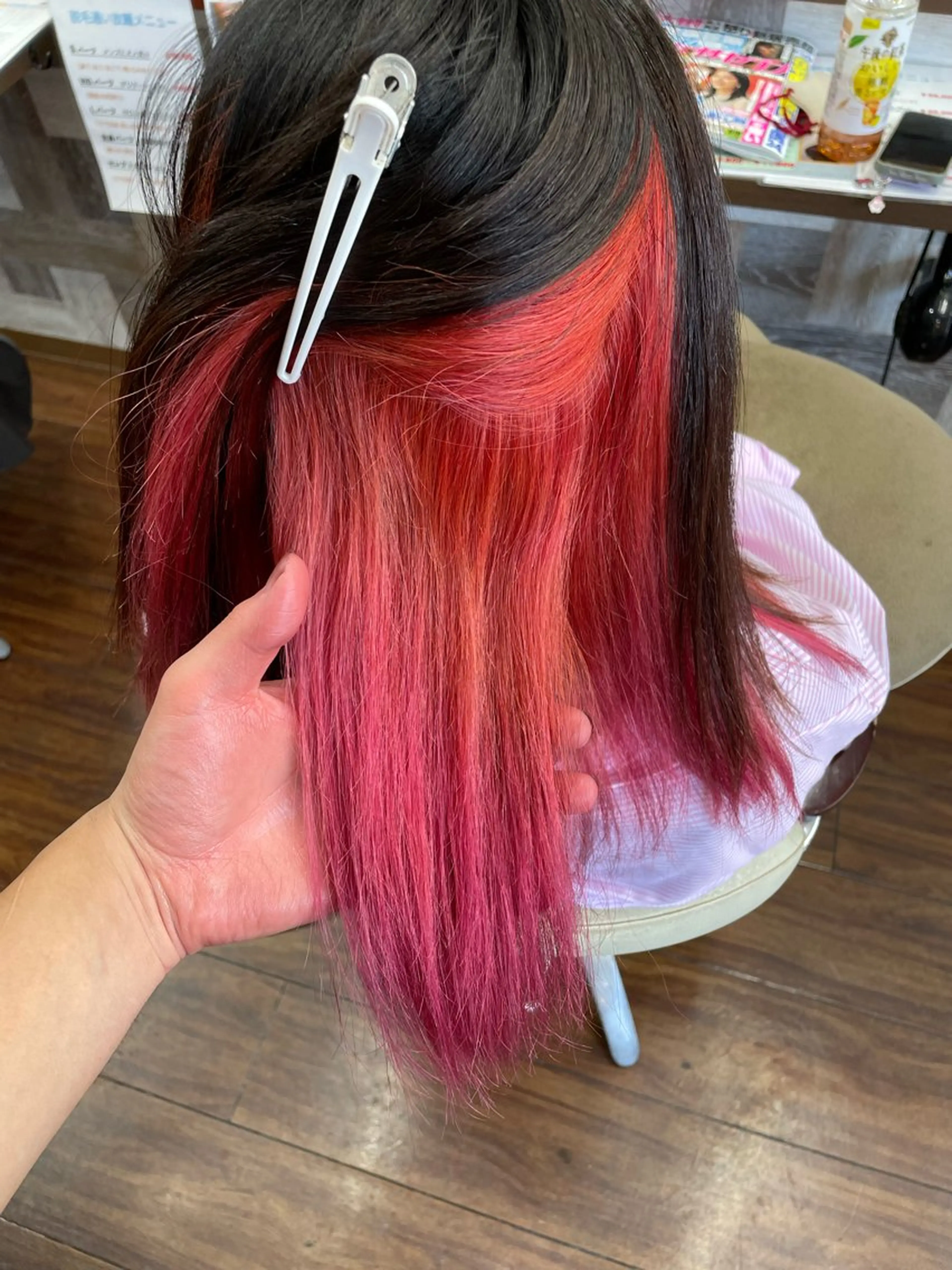 カラー ピンクカラー 戎 歩のヘアスタイル