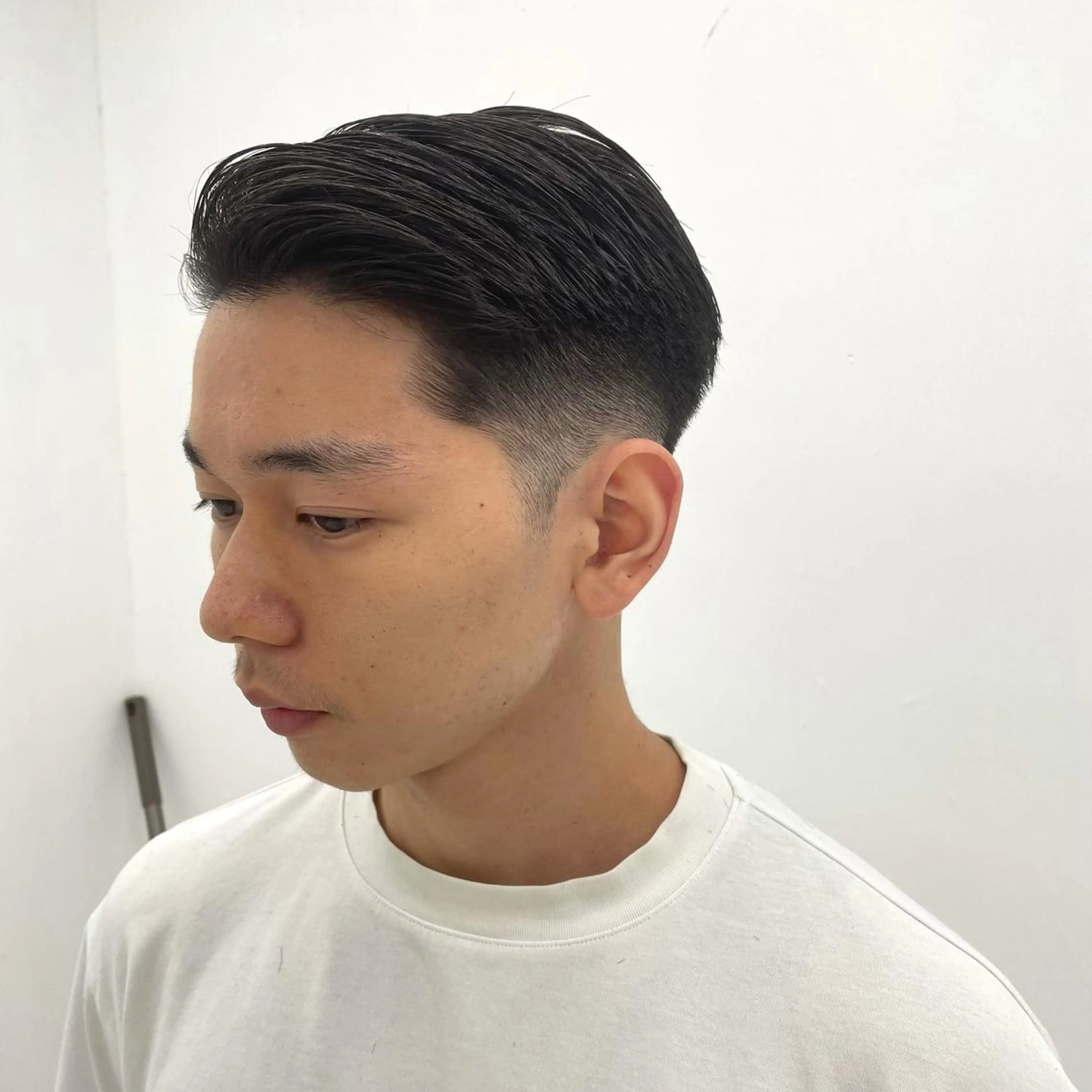 メンズ カット スパイキーパーマ 柏NO1 藤本葉のヘアスタイル