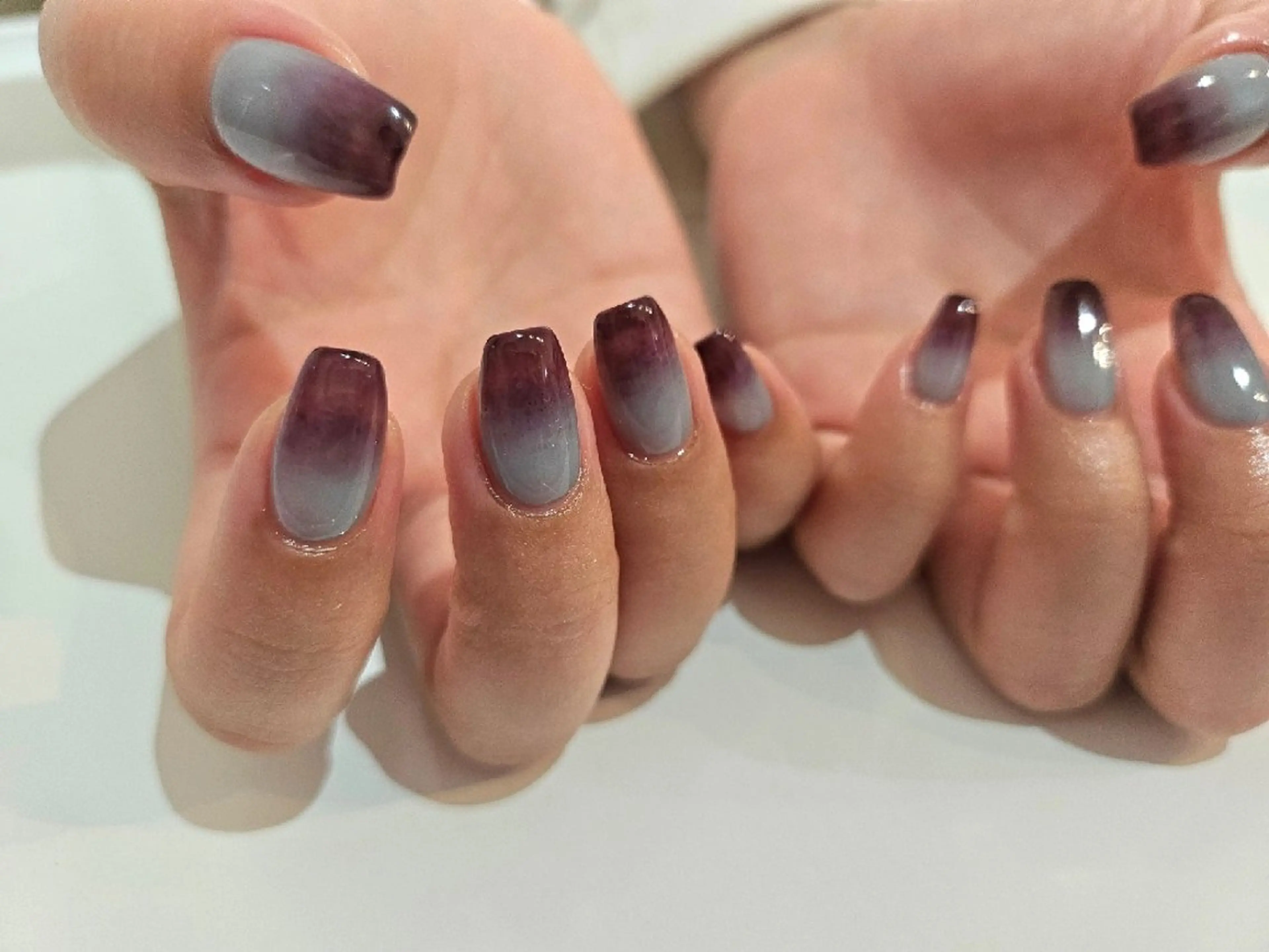 ネイル ジェルネイル グラデーション ニュアンスネイル パラジェル シンプルネイル ハンドネイル puku nail 🌼kazu🌼のネイルデザイン