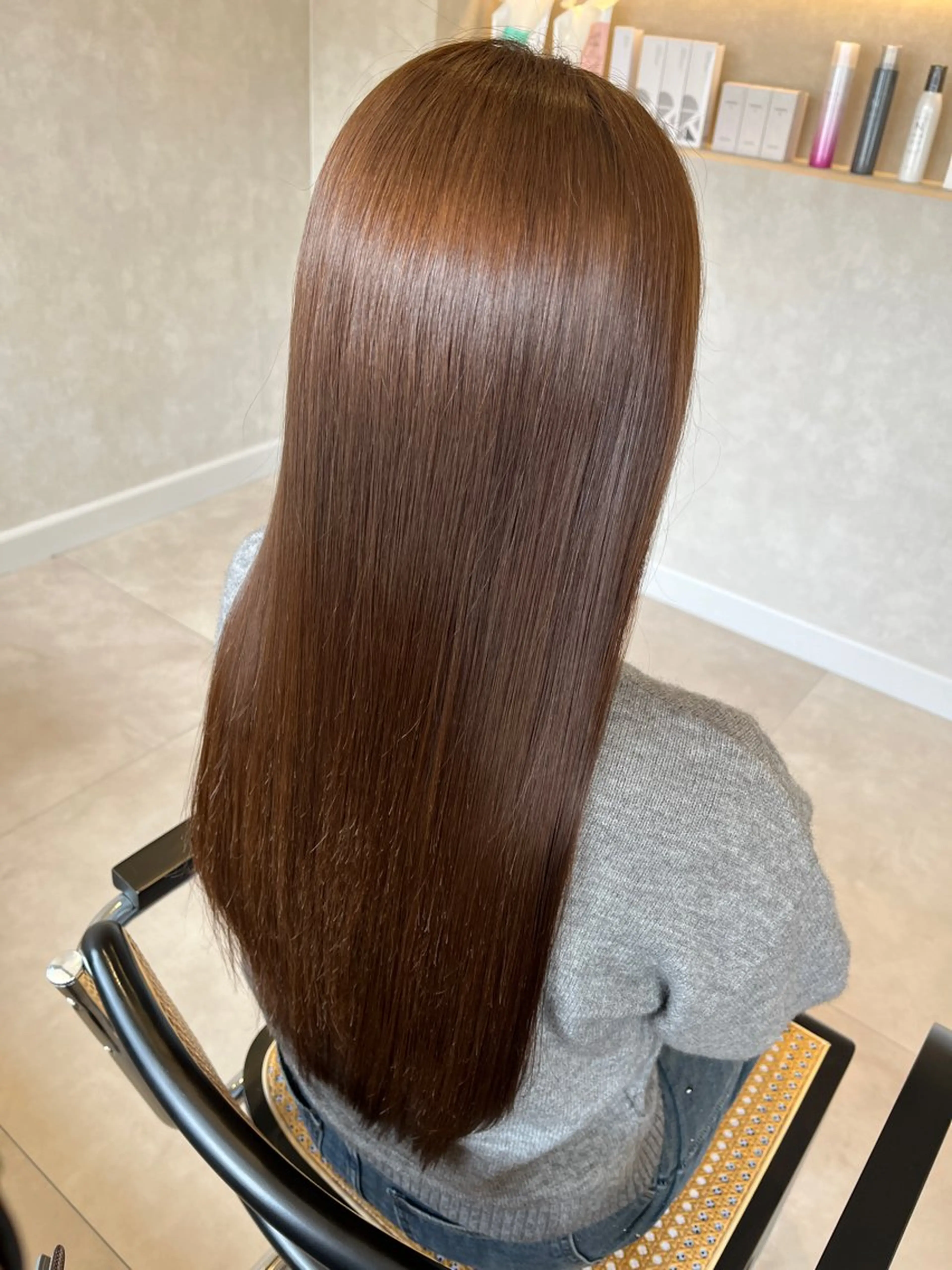 ロング カラー ブラウンカラー カット ヘアカラー ✨NEW OPEN／ 透明感カラー／はるかのヘアスタイル