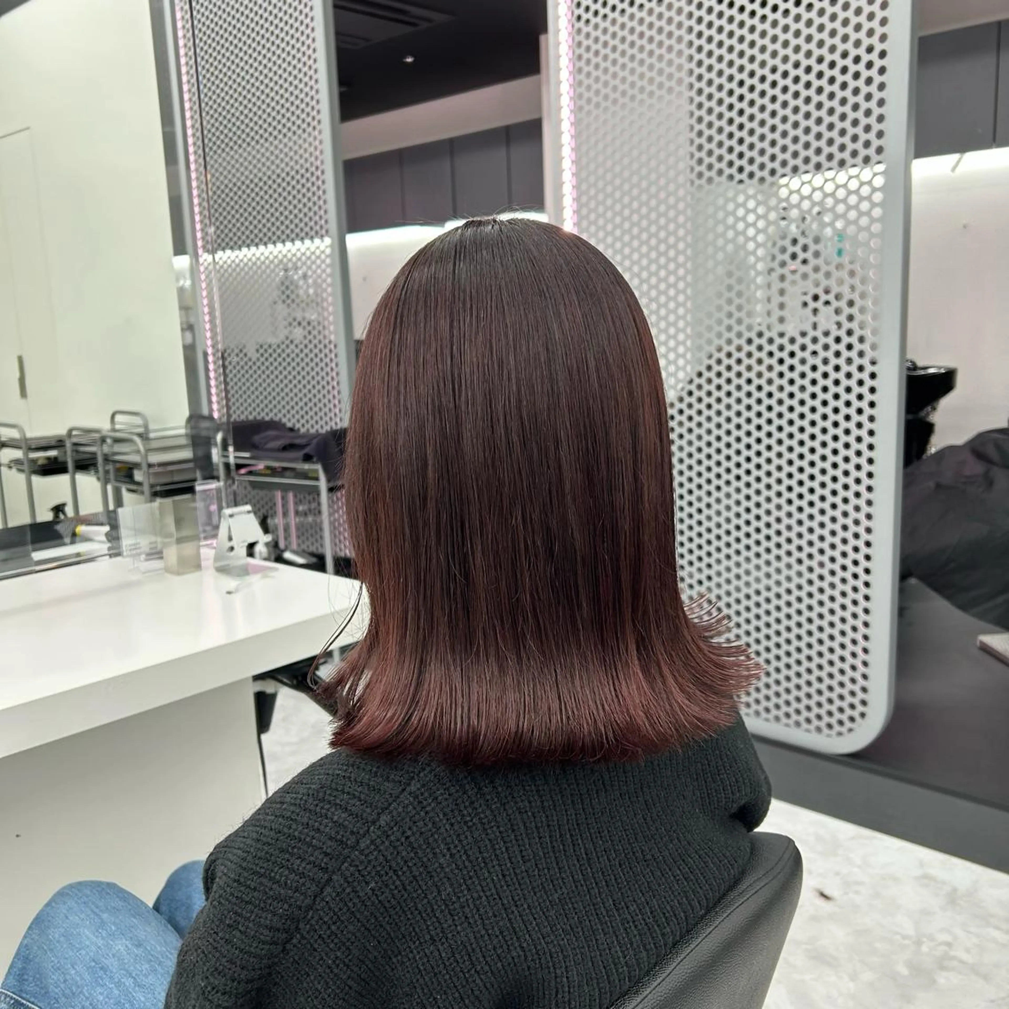セミロング カラー ヘアアレンジ カット ヘアカラー GOTODAY shair salon 横浜mare店所属・mai🍑暖色カラー /レイヤー💖のヘアスタイル