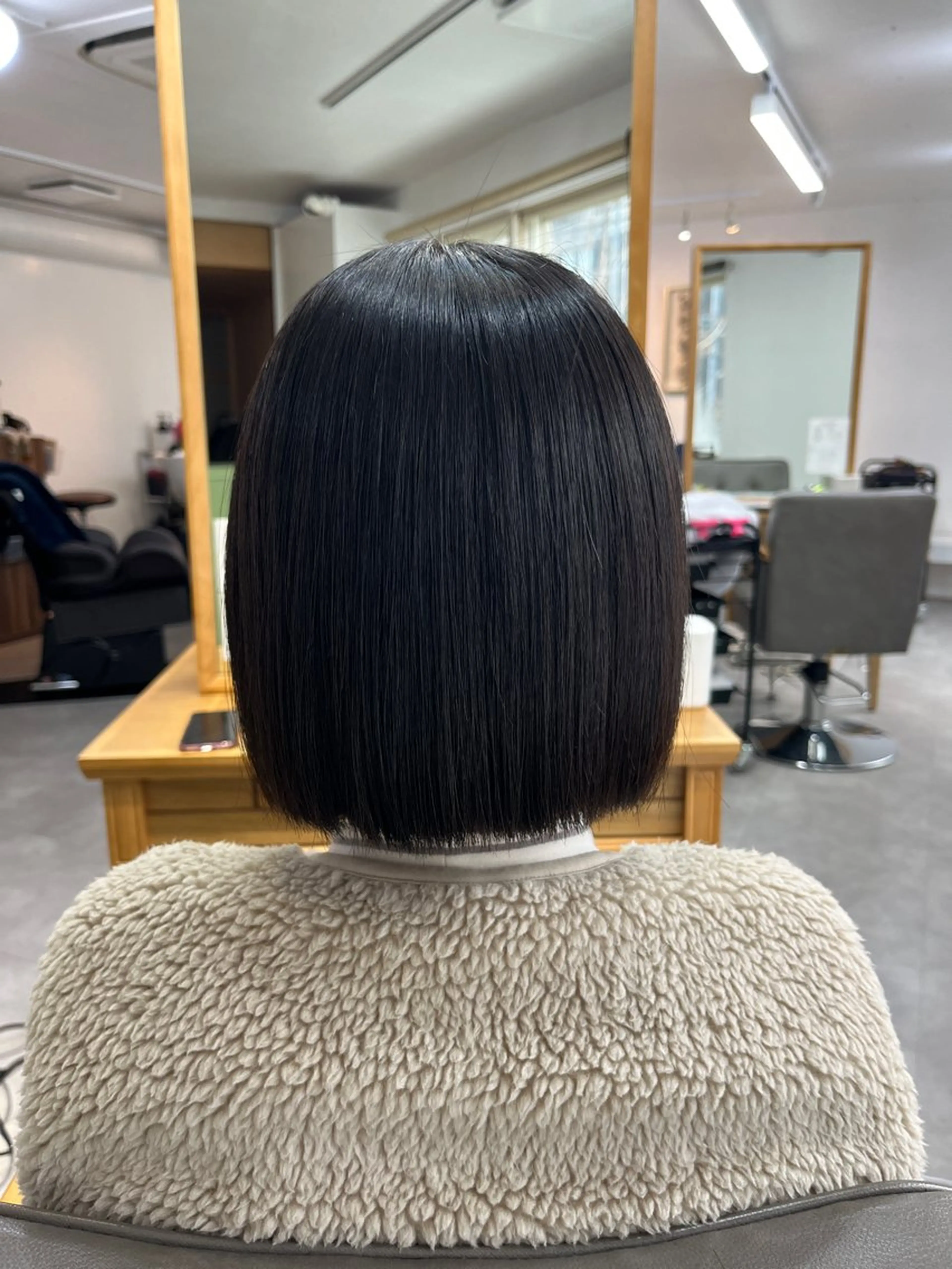 ミディアム ボブ 三品 早妃のヘアスタイル