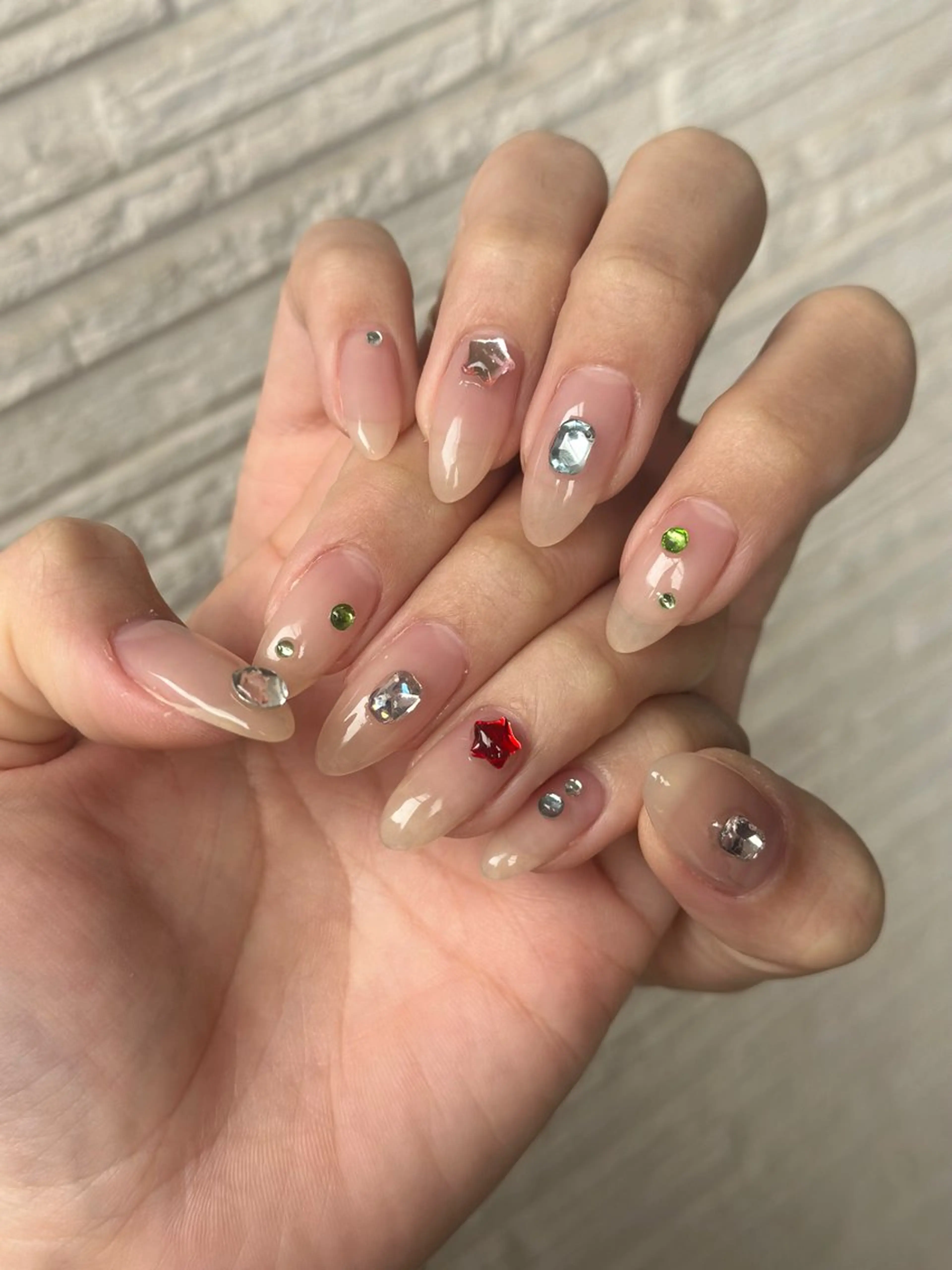 ネイル ストーンネイル ハンドネイル M' nailのネイルデザイン