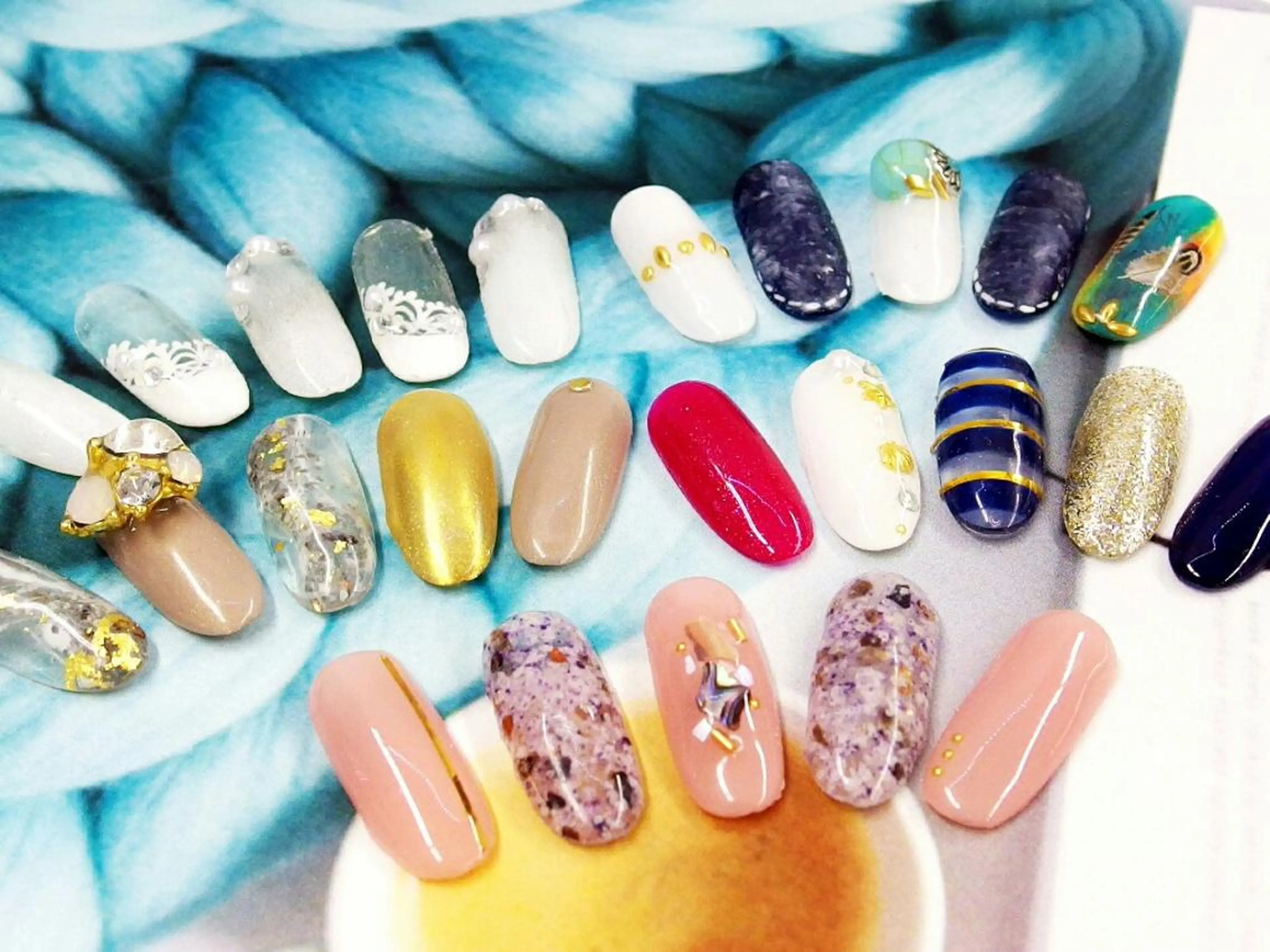 ネイル 持ち込み スカルプネイル ティーエヌ 金山駅東口店のネイルデザイン