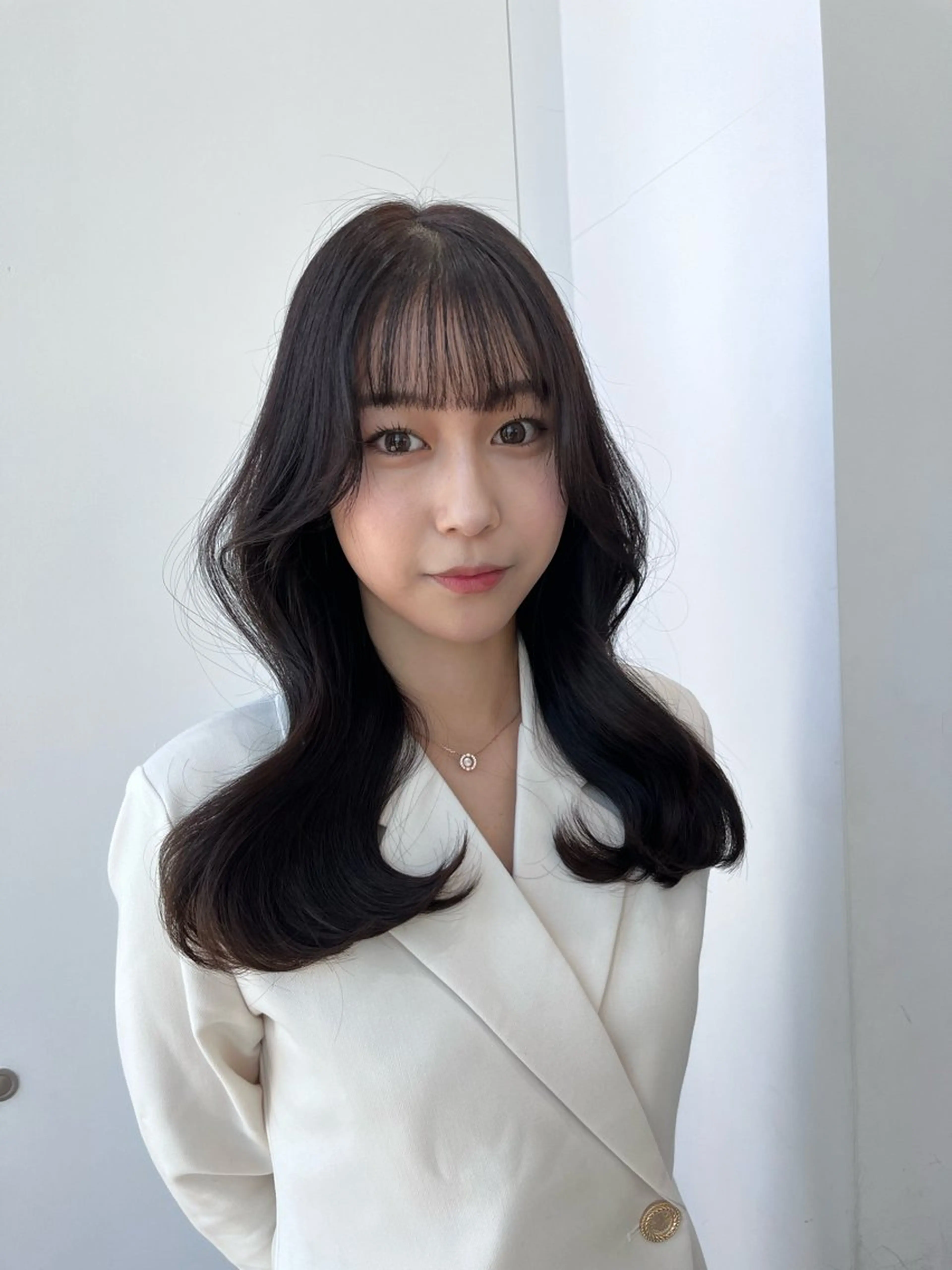 セミロング レイヤーくびれヘア アレンジmanakaのヘアスタイル