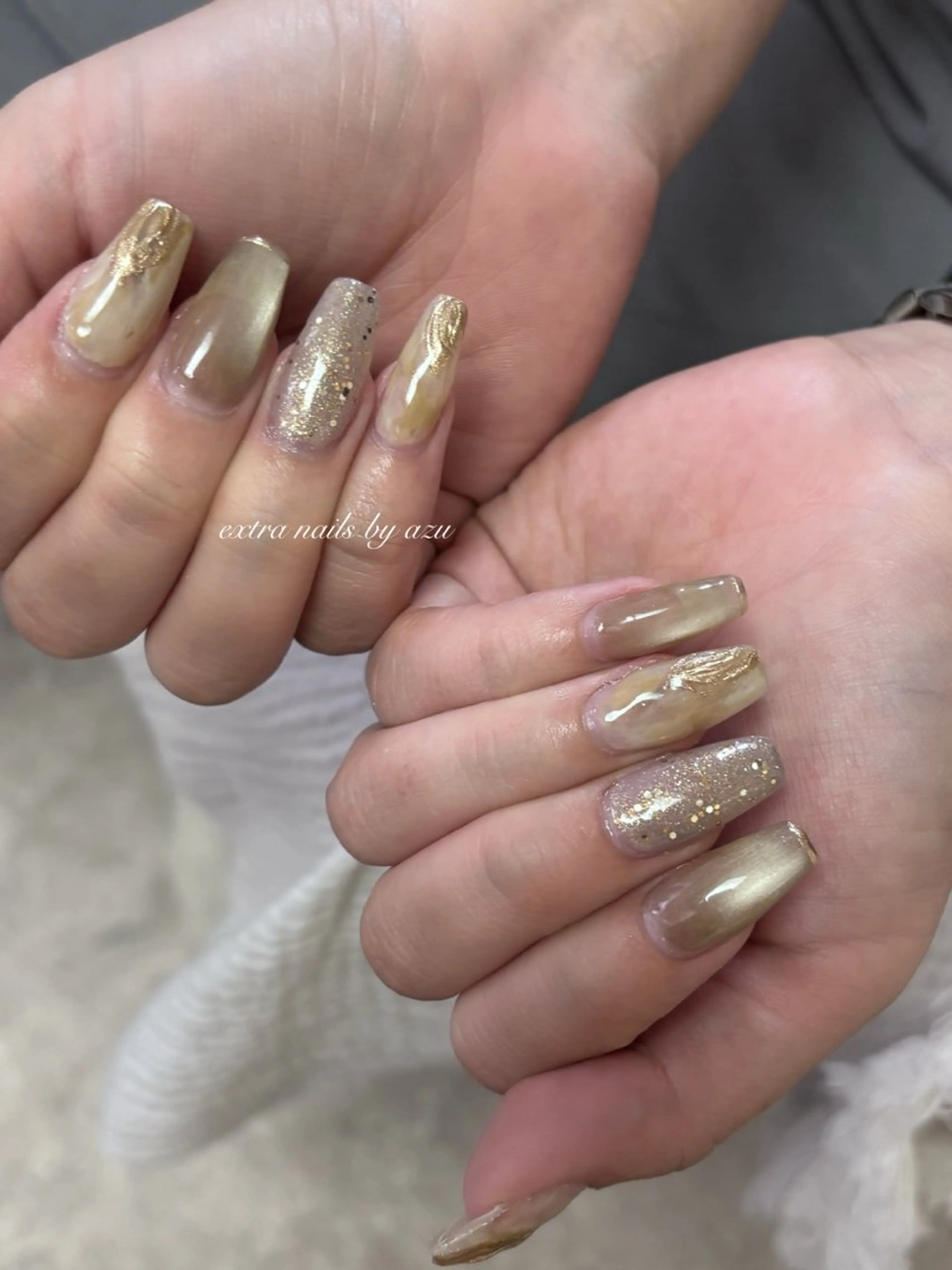 ネイル ニュアンスネイル ハンドネイル extranails ／lemellaのネイルデザイン