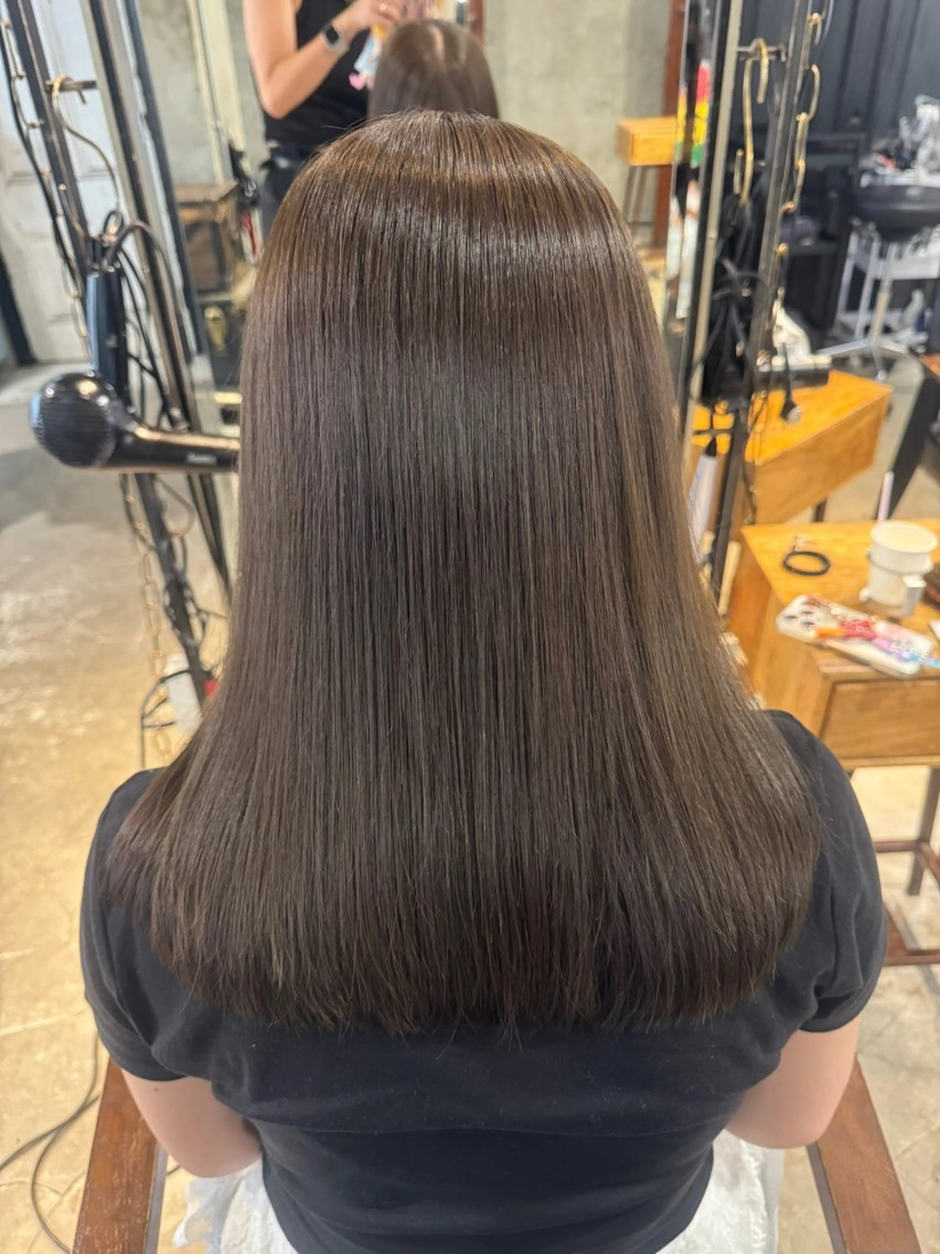 セミロング カラー パーマ ヘアアレンジ 髪質改善 トリートメント ストレートパーマ カット トリートメント ヘッドスパ ヘアセット レイヤーカット/艶髪 🎀笠原 優花🎀のヘアスタイル