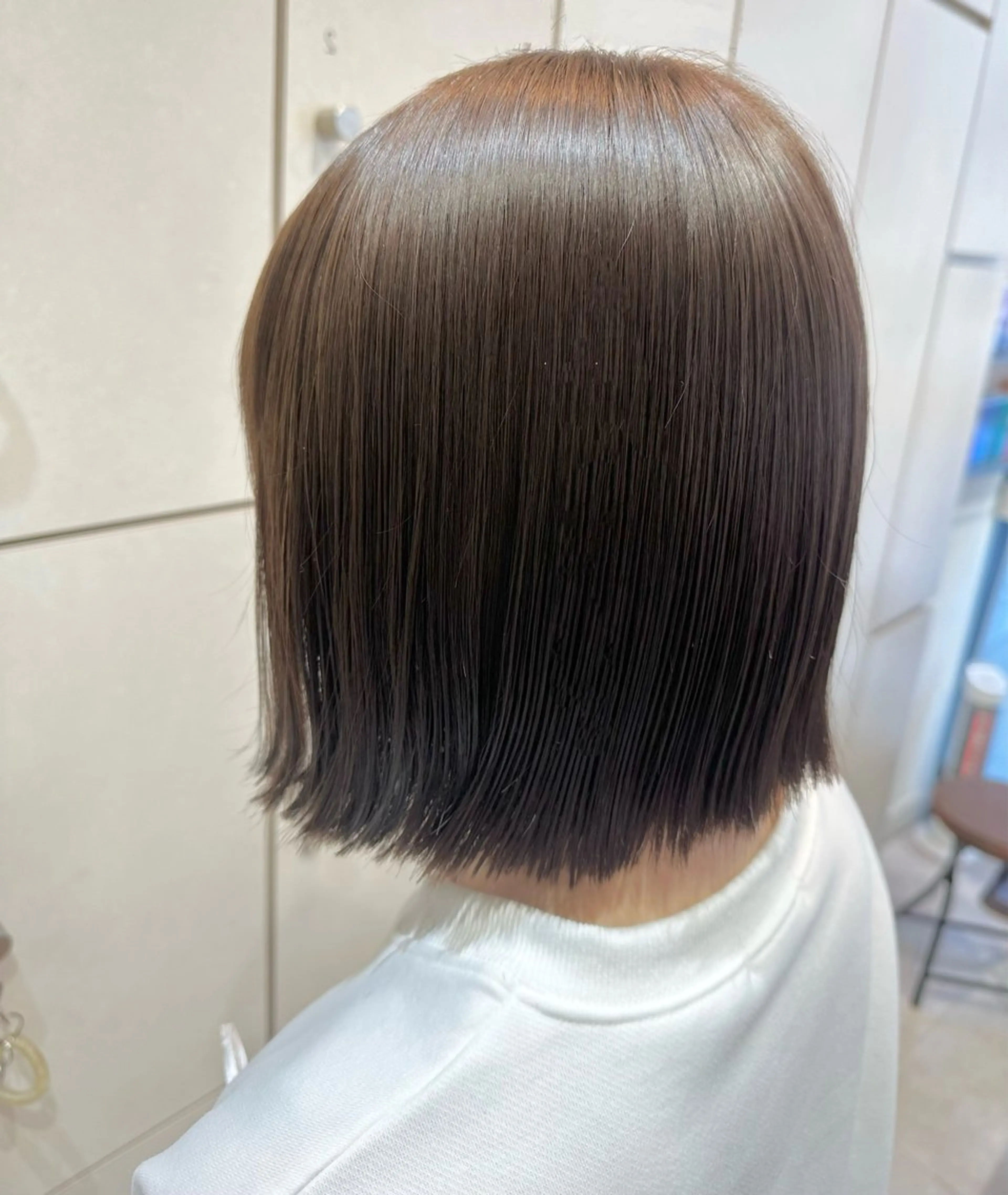 ミディアム カット ヘアカラー トリートメント 美髪矯正/渡辺 りんのヘアスタイル