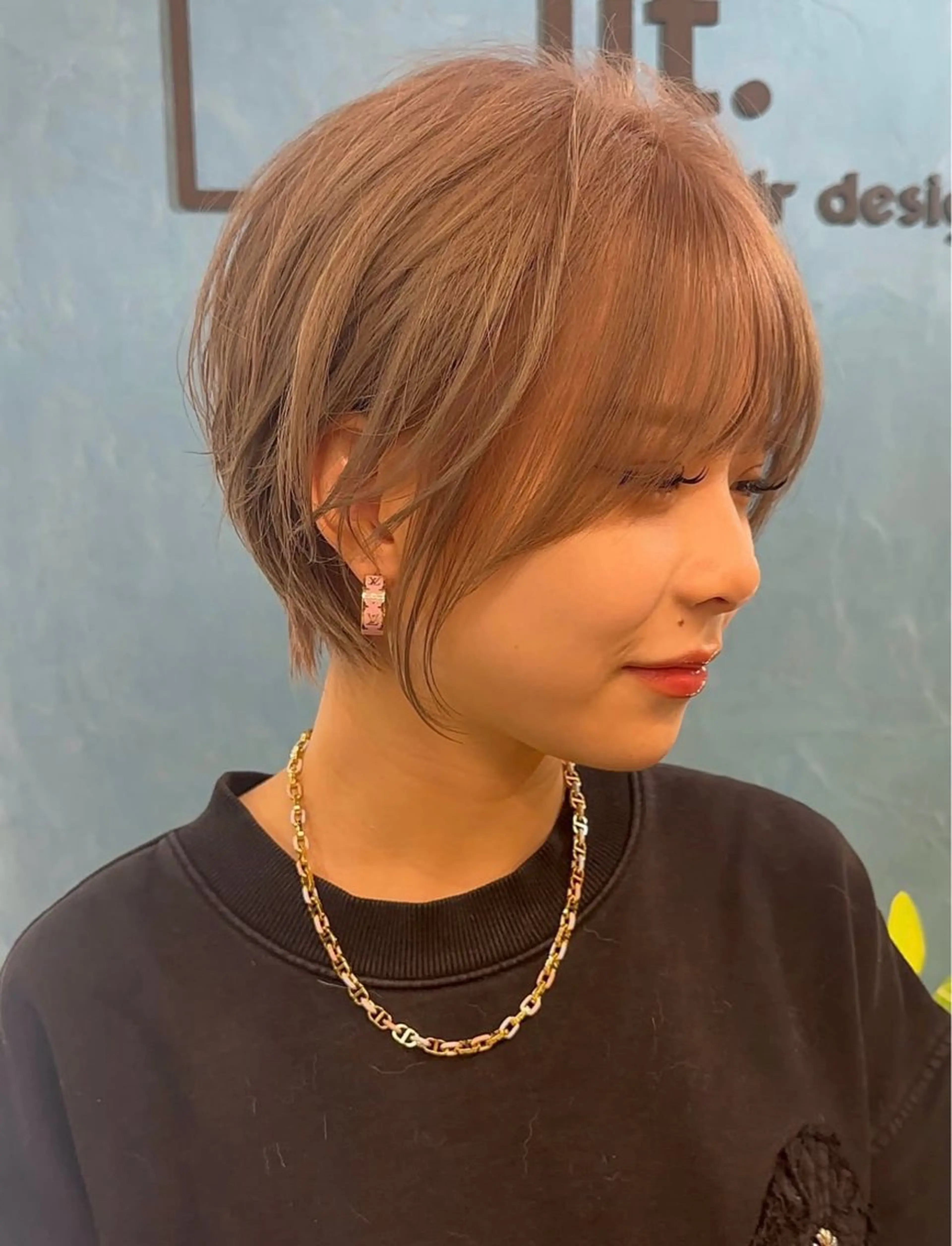 ショート カラー ベージュカラー 透明感カラー ショートヘア 小顔カット 💈【メンズ特化】 HIROSHI💈のヘアスタイル