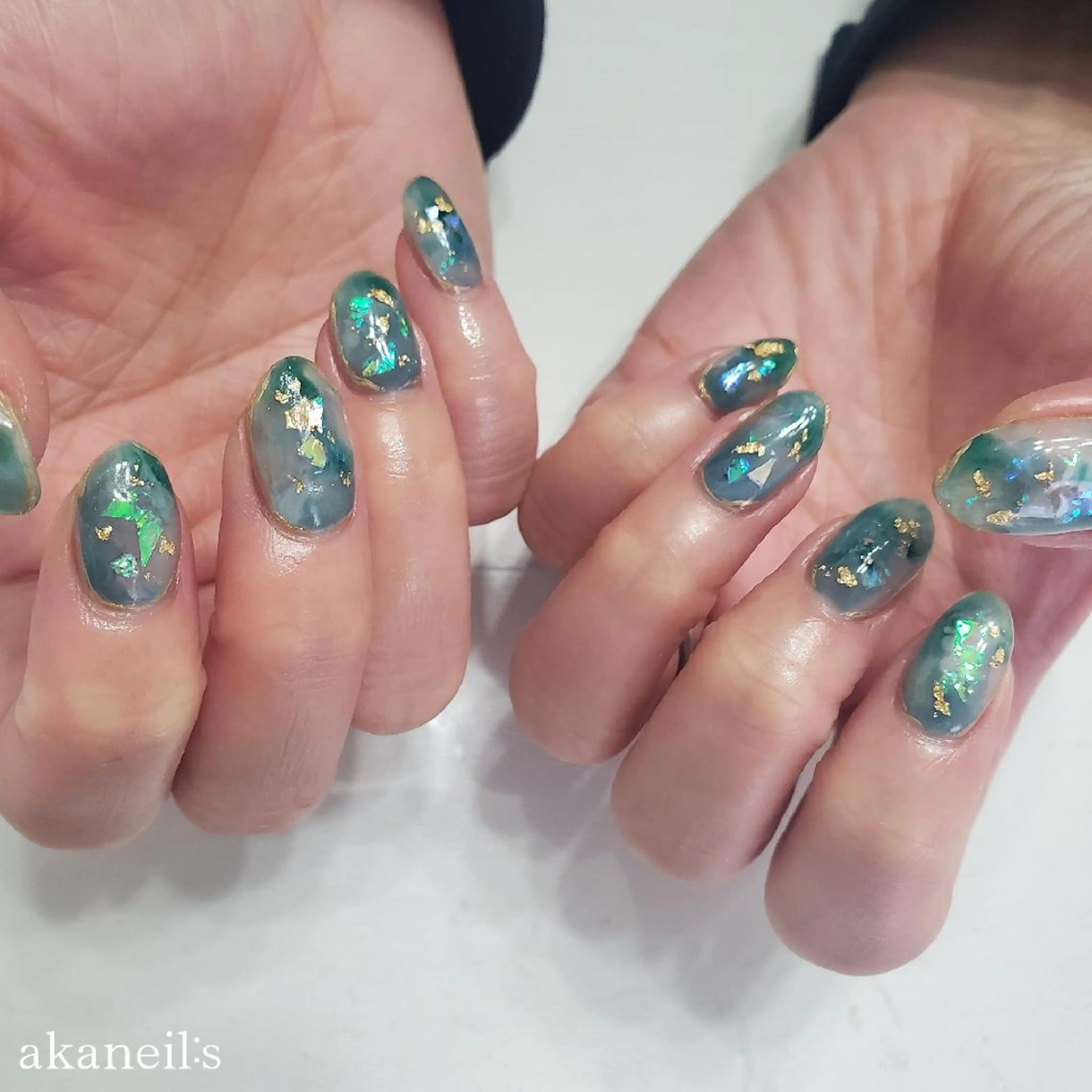 ネイル オーロラネイル 【akaneils】 アカネのネイルデザイン