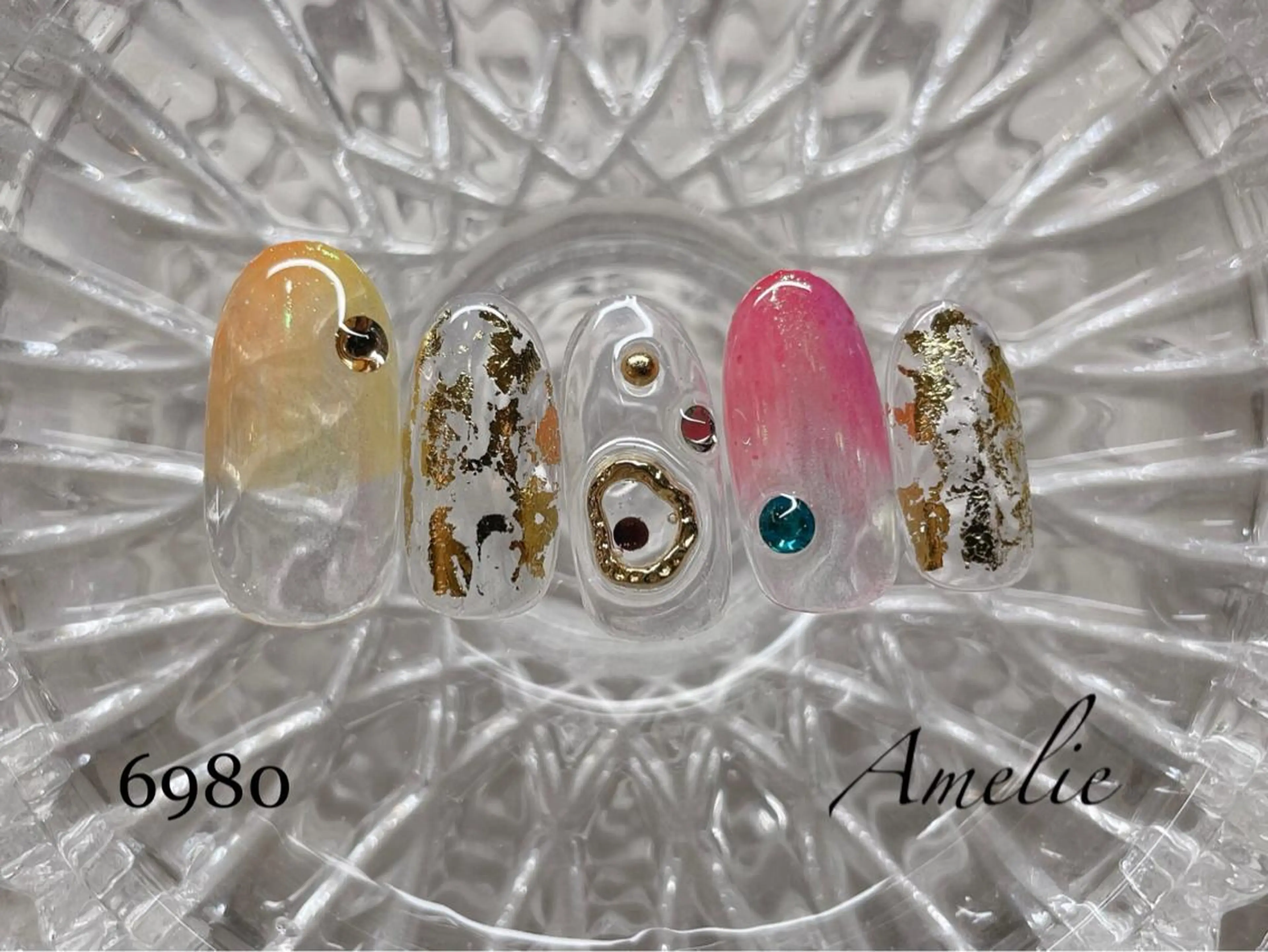 ネイル ハンドネイル いちじゅう あおいのネイルデザイン