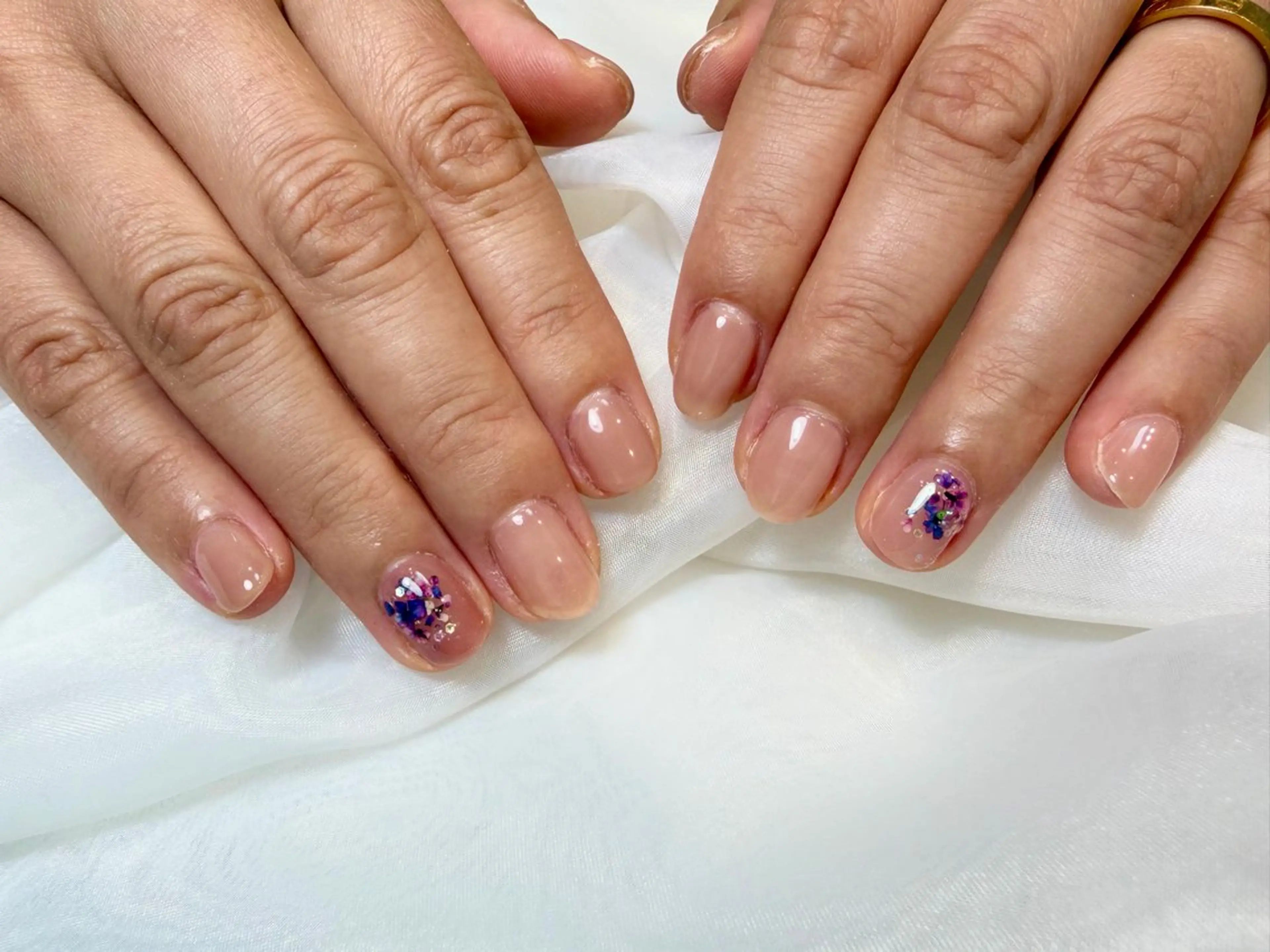 ネイル ワンカラーネイル Ouna NAIL haruのネイルデザイン