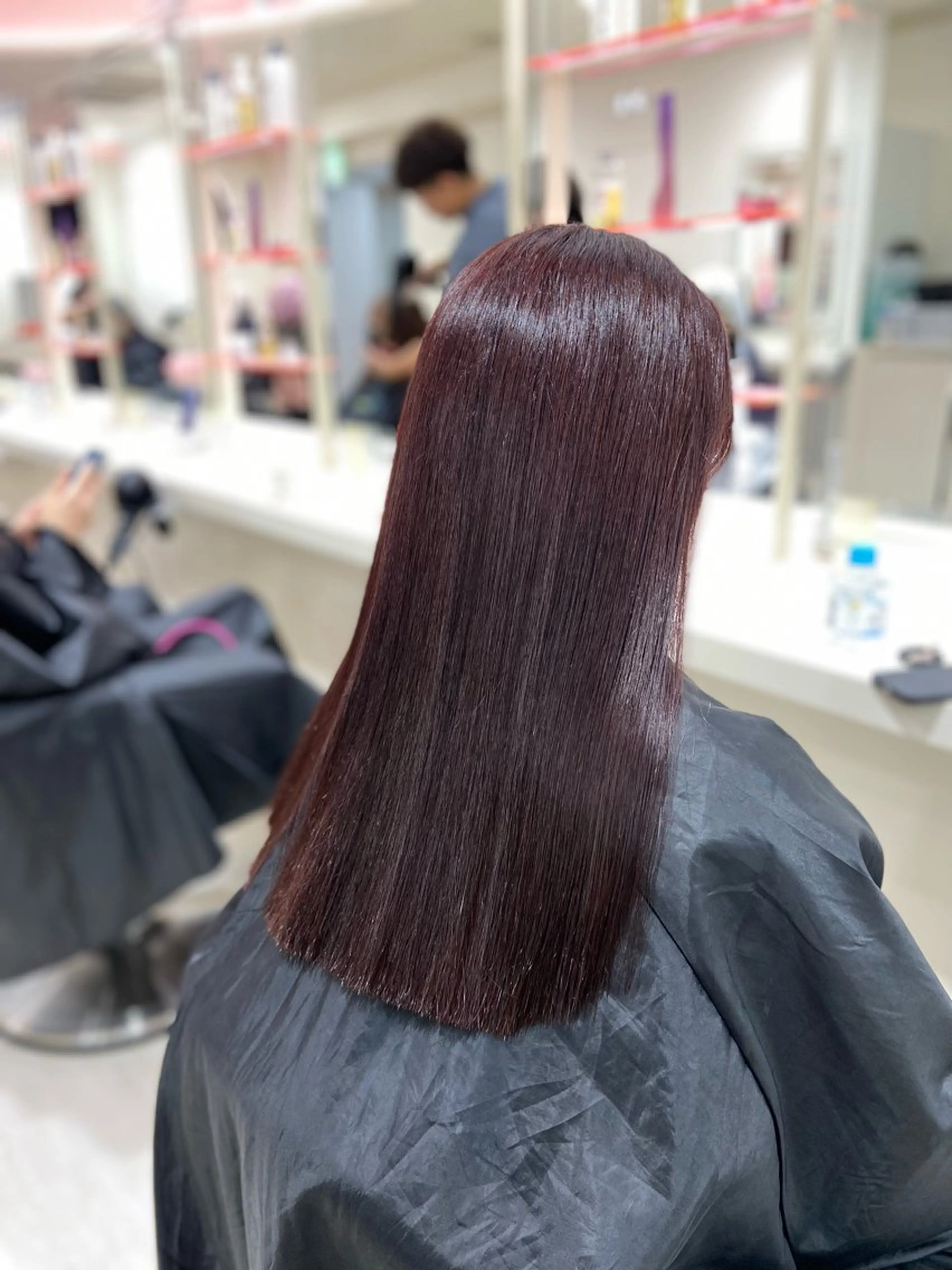 セミロング カラー 🤍韓国大人っぽ ベージュMAI🤍のヘアスタイル