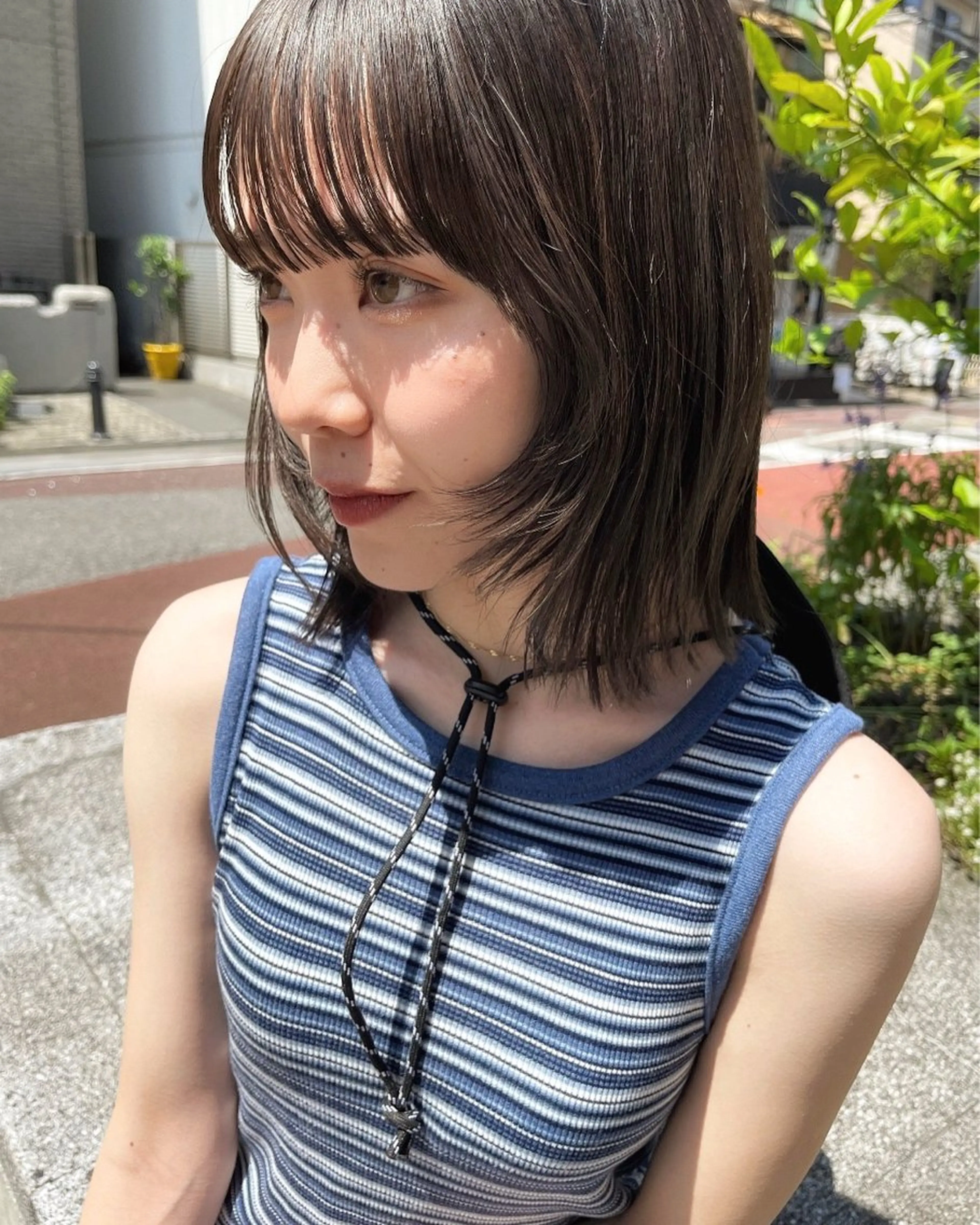 ショート カラー カット ヘアカラー オリーブ/縮毛♡ Natsuno🩰のヘアスタイル