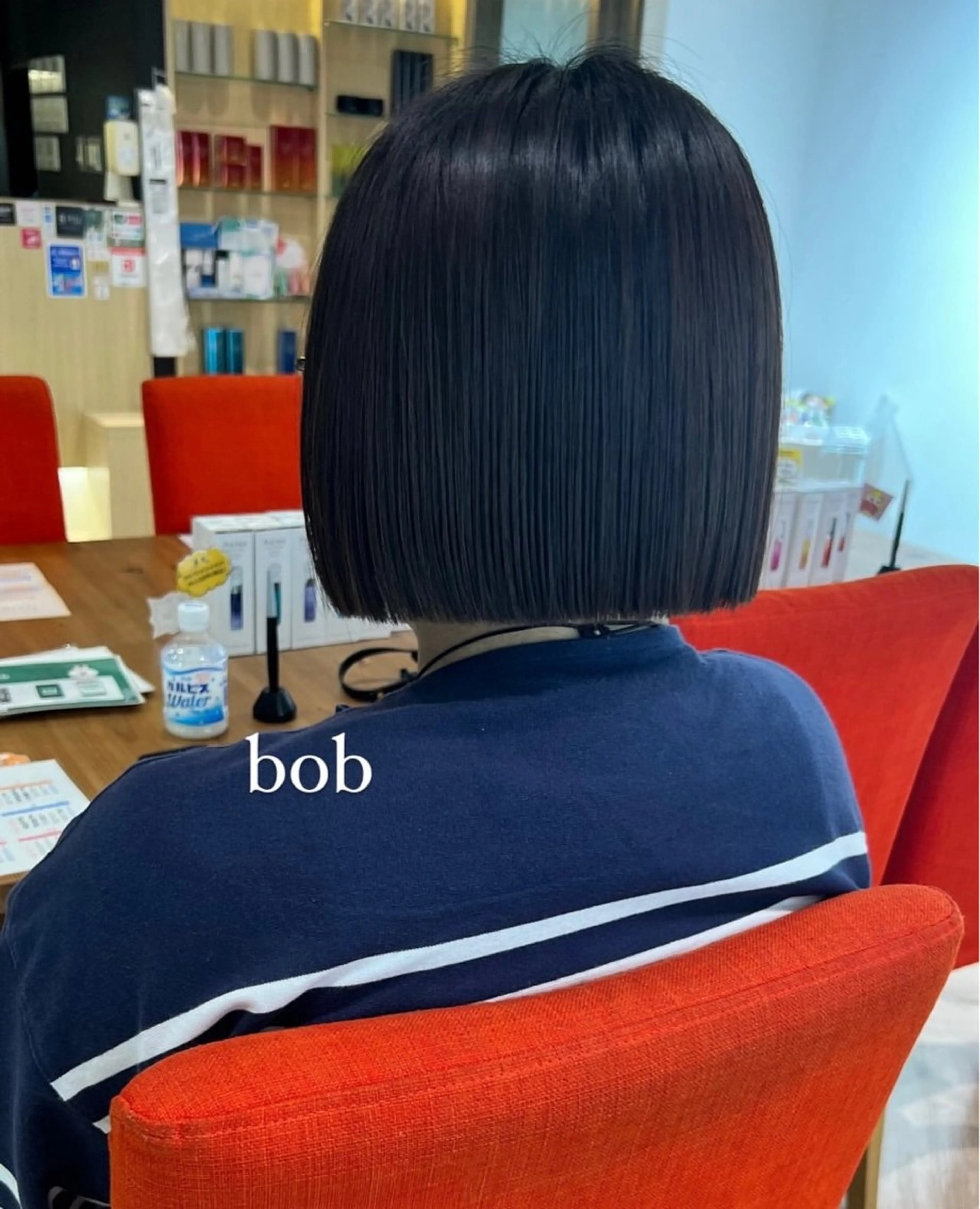 ショート ボブ カット ヘアカラー 加納千華 /ボブ/ぱつっとボブのヘアスタイル