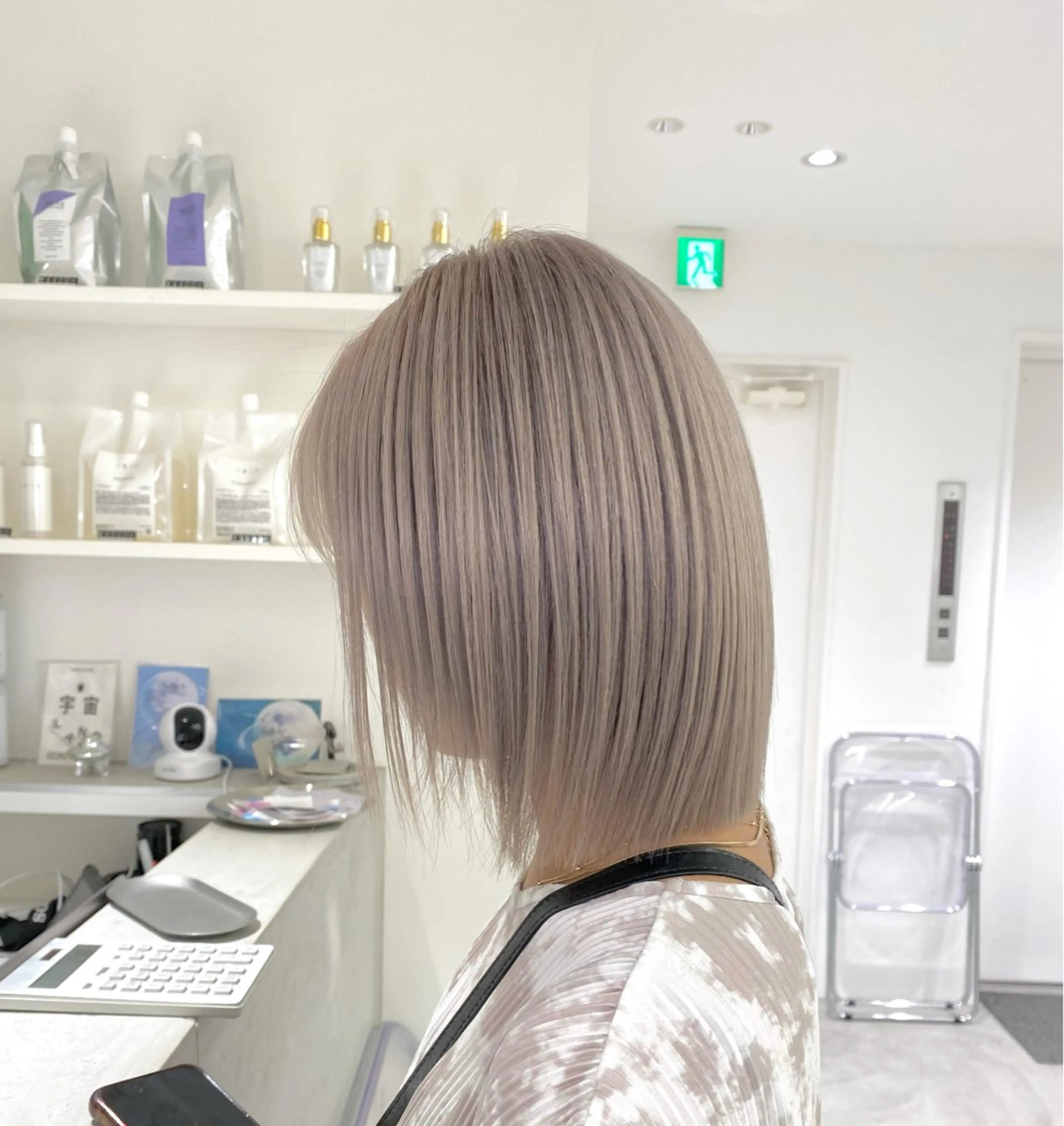 ショート カラー ブリーチ ヘアカラー トリートメント kumon ayu ブリーチ/ハイトーンのヘアスタイル