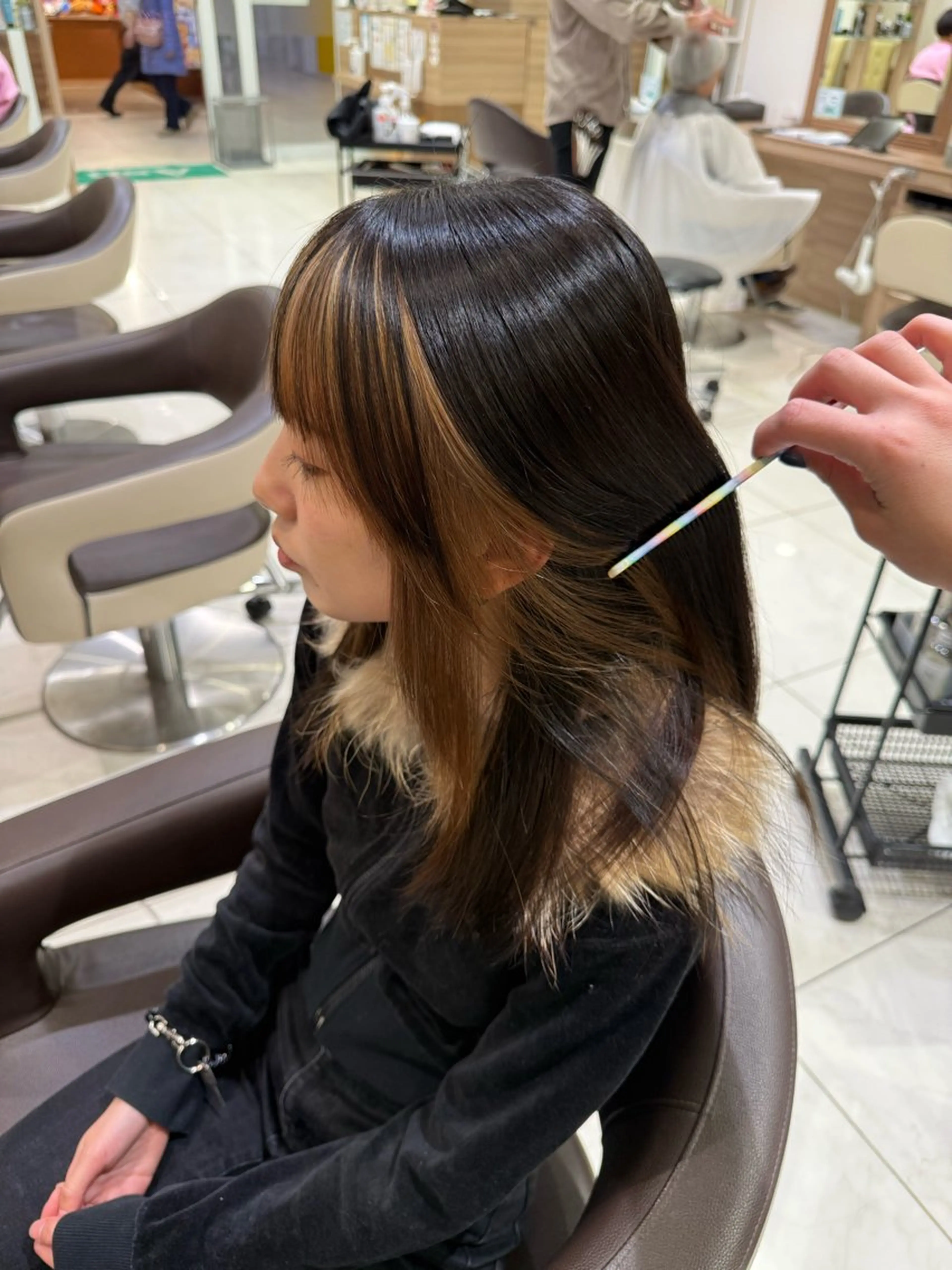 ミディアム ヘアカラー 玉村 愛李 【ash 津田沼店】のヘアスタイル