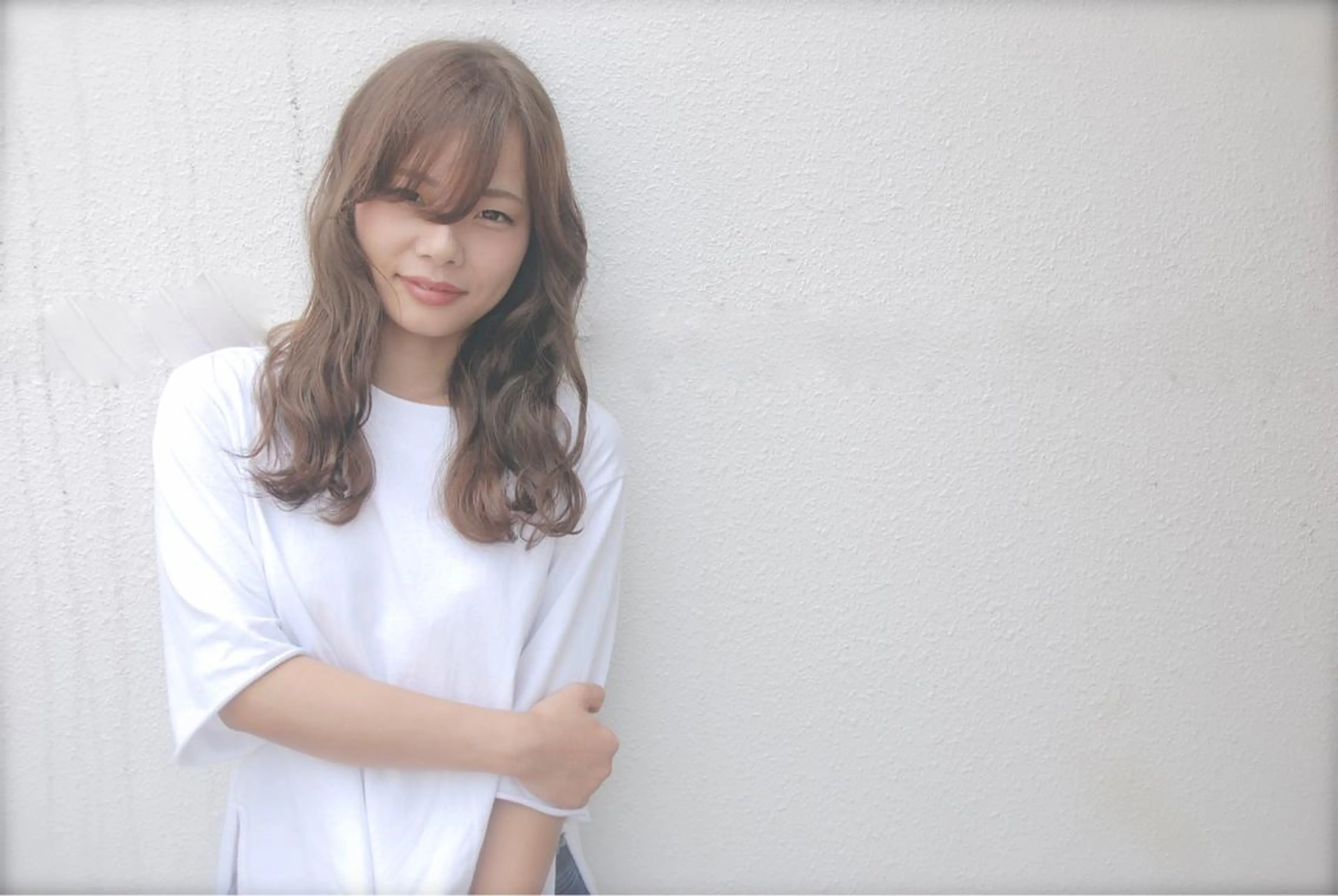 ロング カラー アッシュ ダブルカラー インナーカラー/天神 ブリーチ/吉田のヘアスタイル