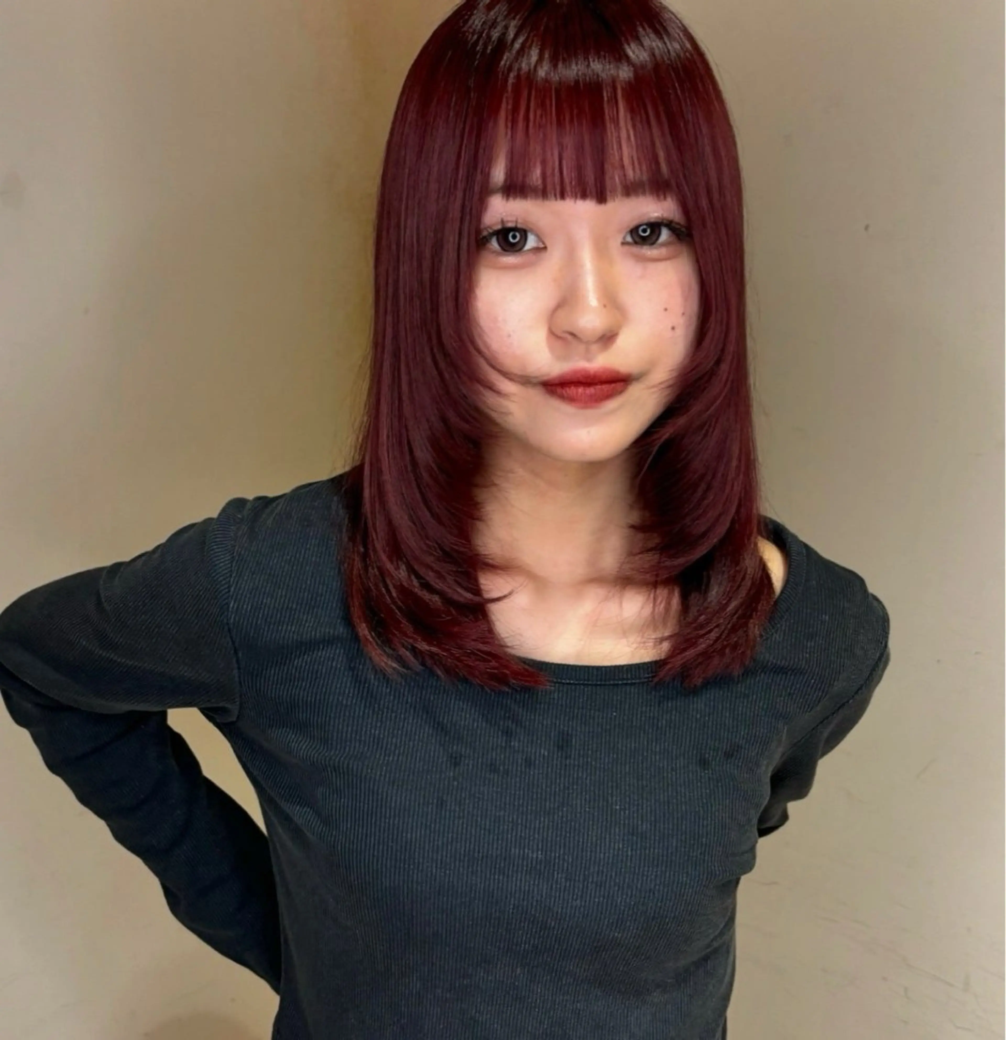 カラー 大人可愛い/韓国 レイヤー🎀まおのヘアスタイル